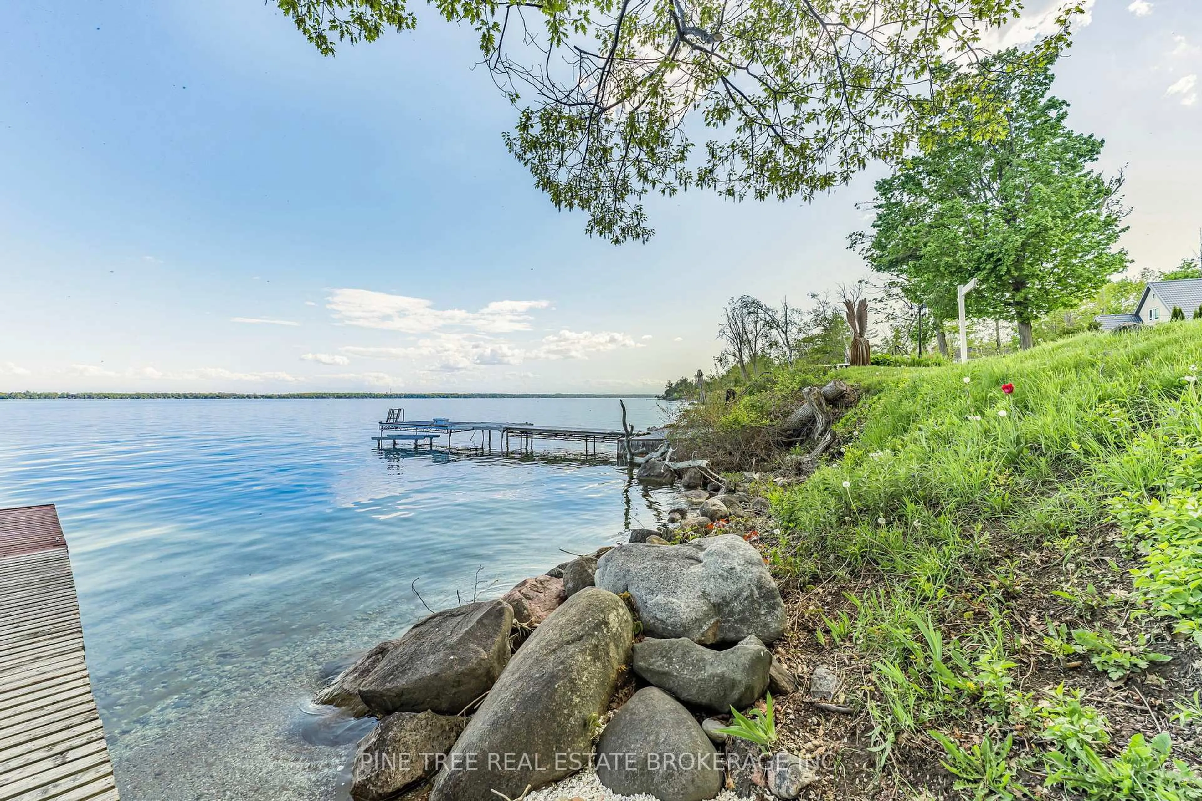 Patio, water/lake/river/ocean view for 1 Greenwood Forest Rd, Oro-Medonte Ontario L0L 1L0