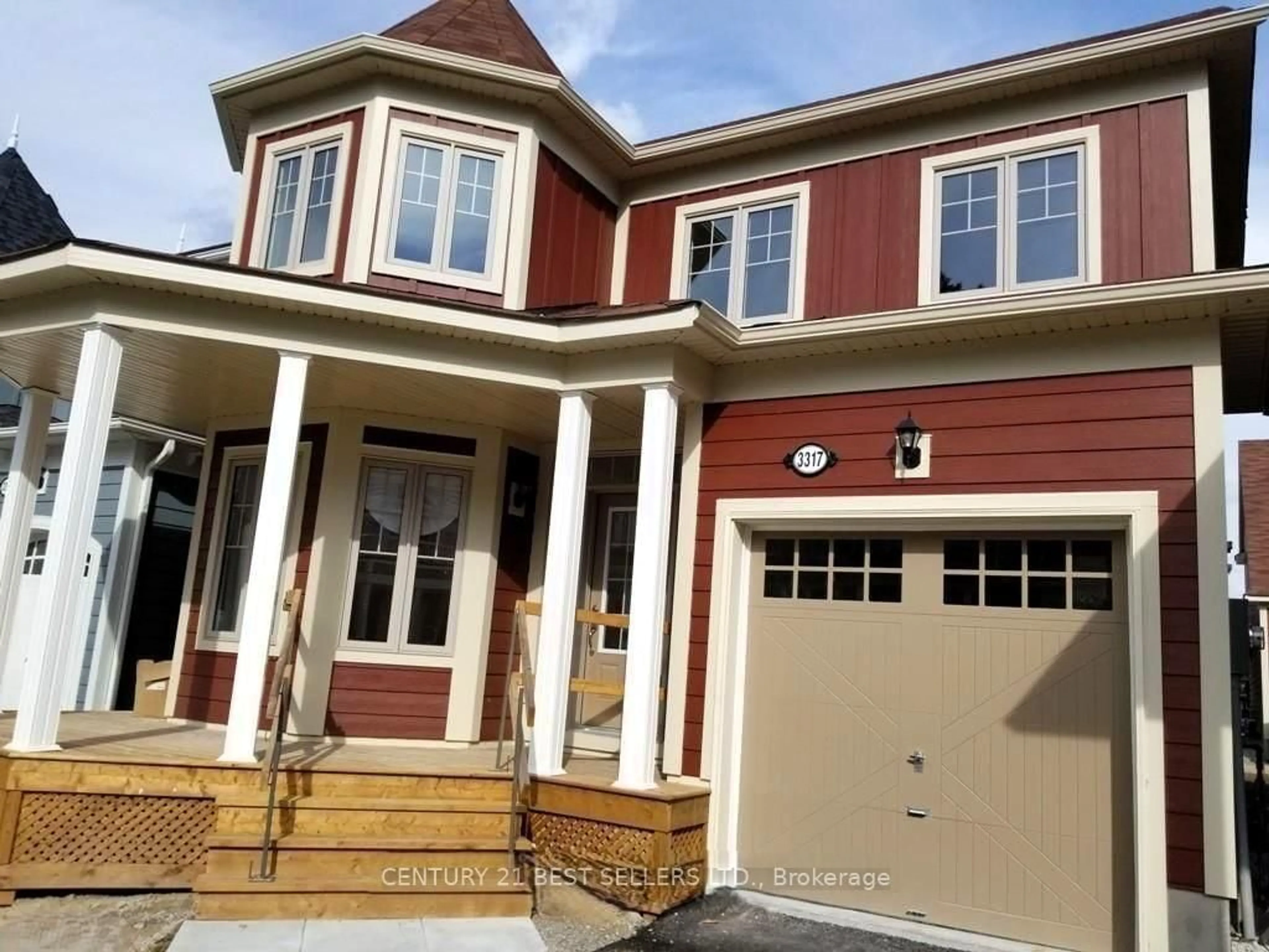 Home with vinyl exterior material, street for 3317 Summerhill Way, Severn Ontario L3V 0E1