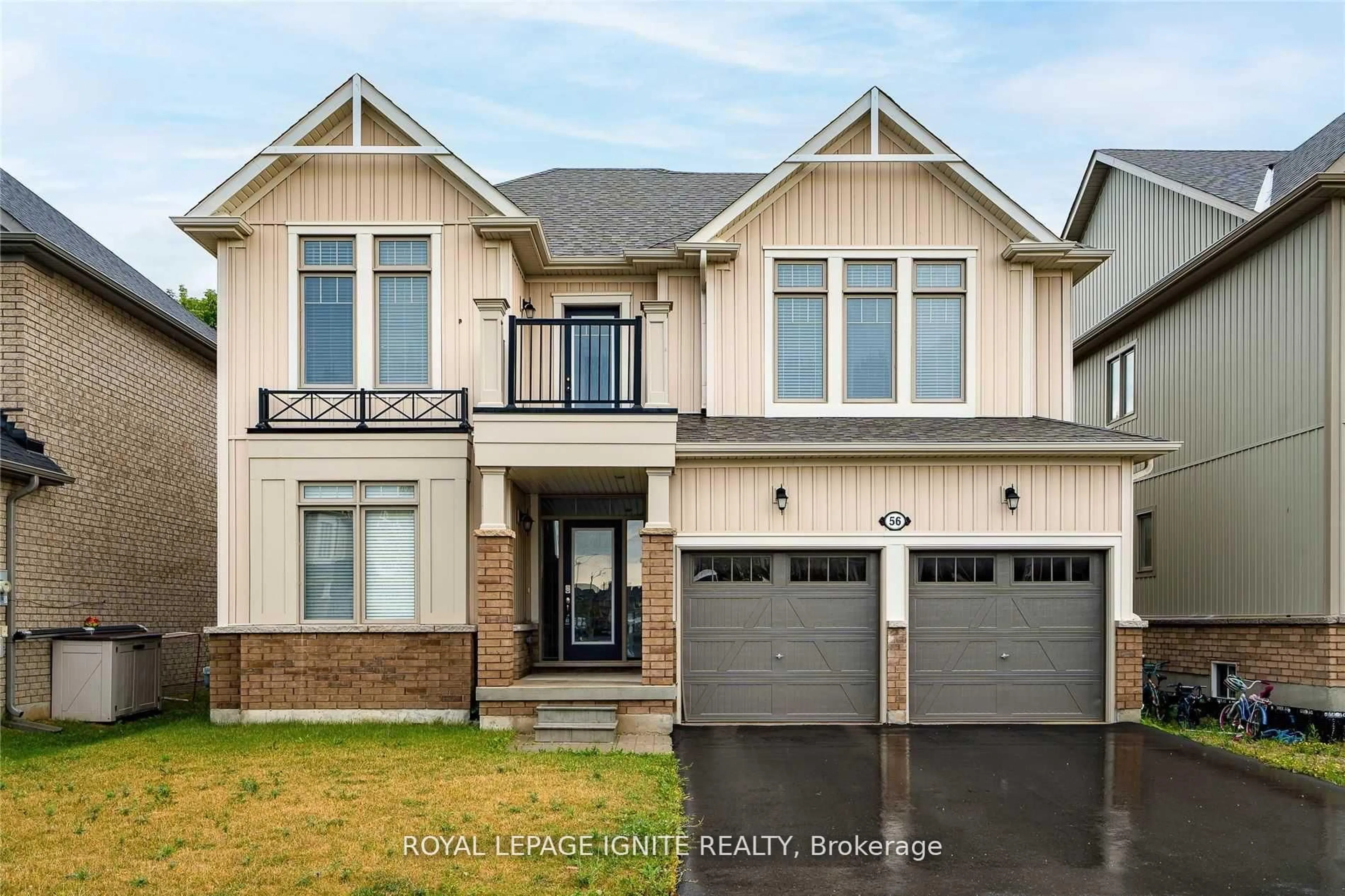 Home with brick exterior material, street for 56 Kirby Ave, Collingwood Ontario L9Y 3Y8
