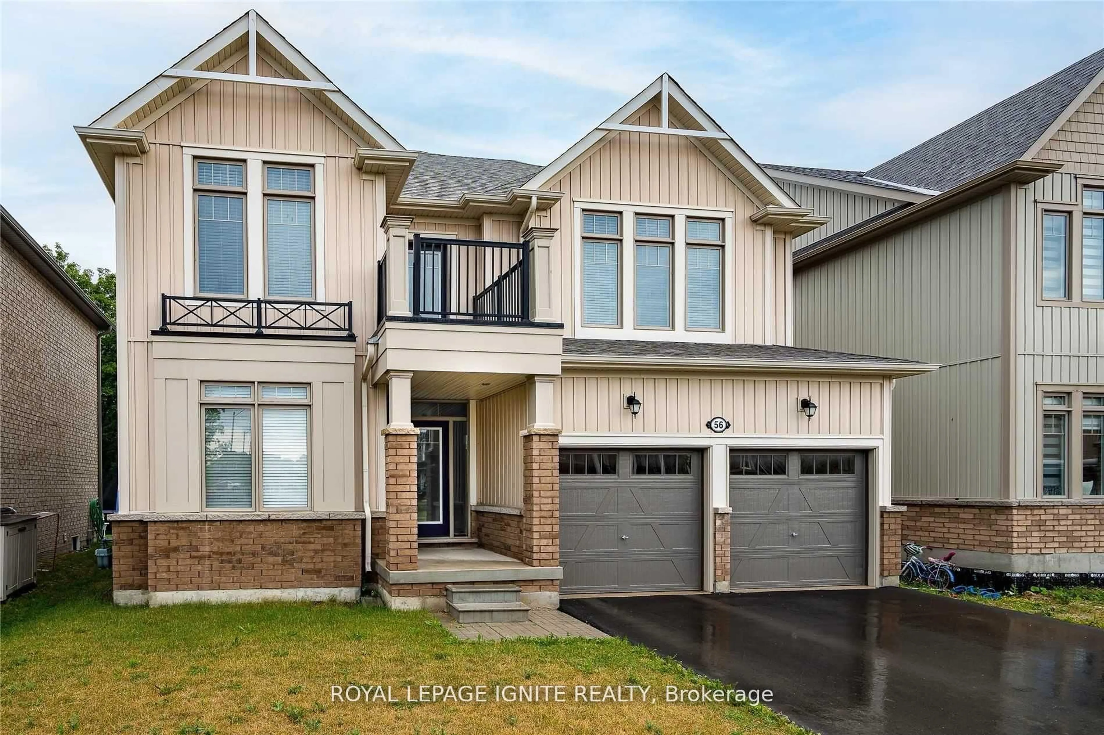 Home with brick exterior material, street for 56 Kirby Ave, Collingwood Ontario L9Y 3Y8