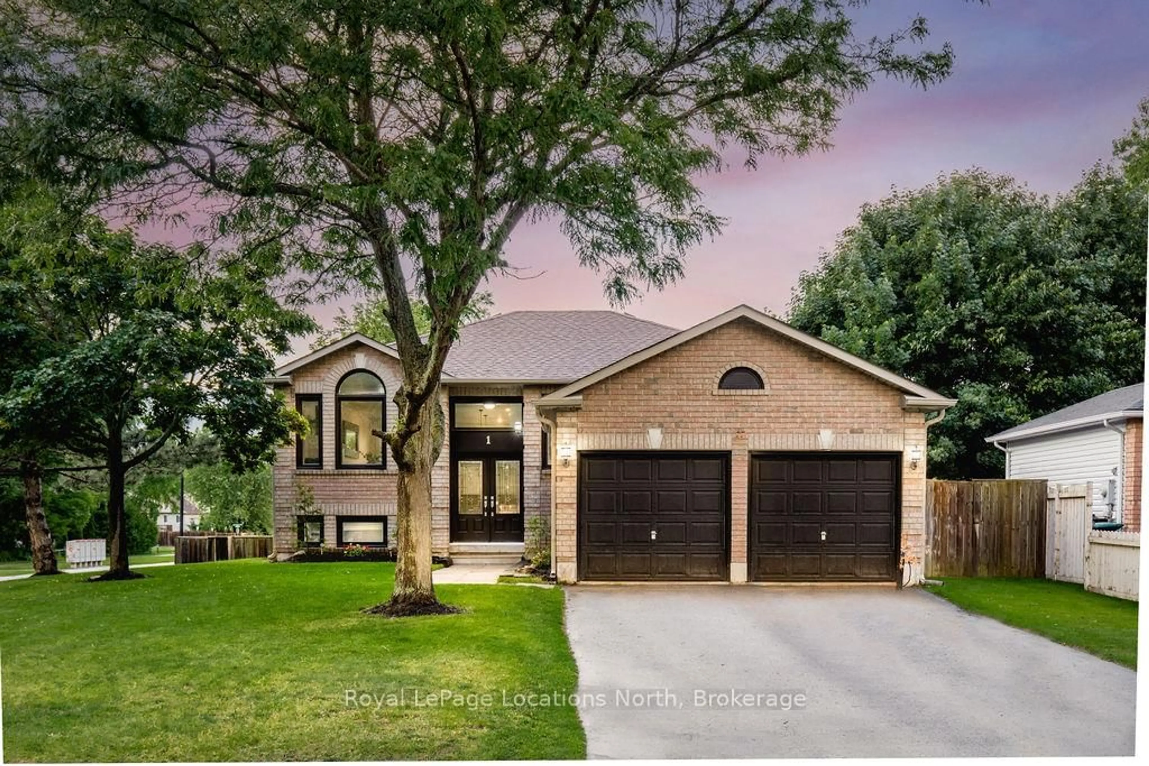 Home with brick exterior material, street for 1 TIMBERLAND Cres, Wasaga Beach Ontario L9Z 1G7