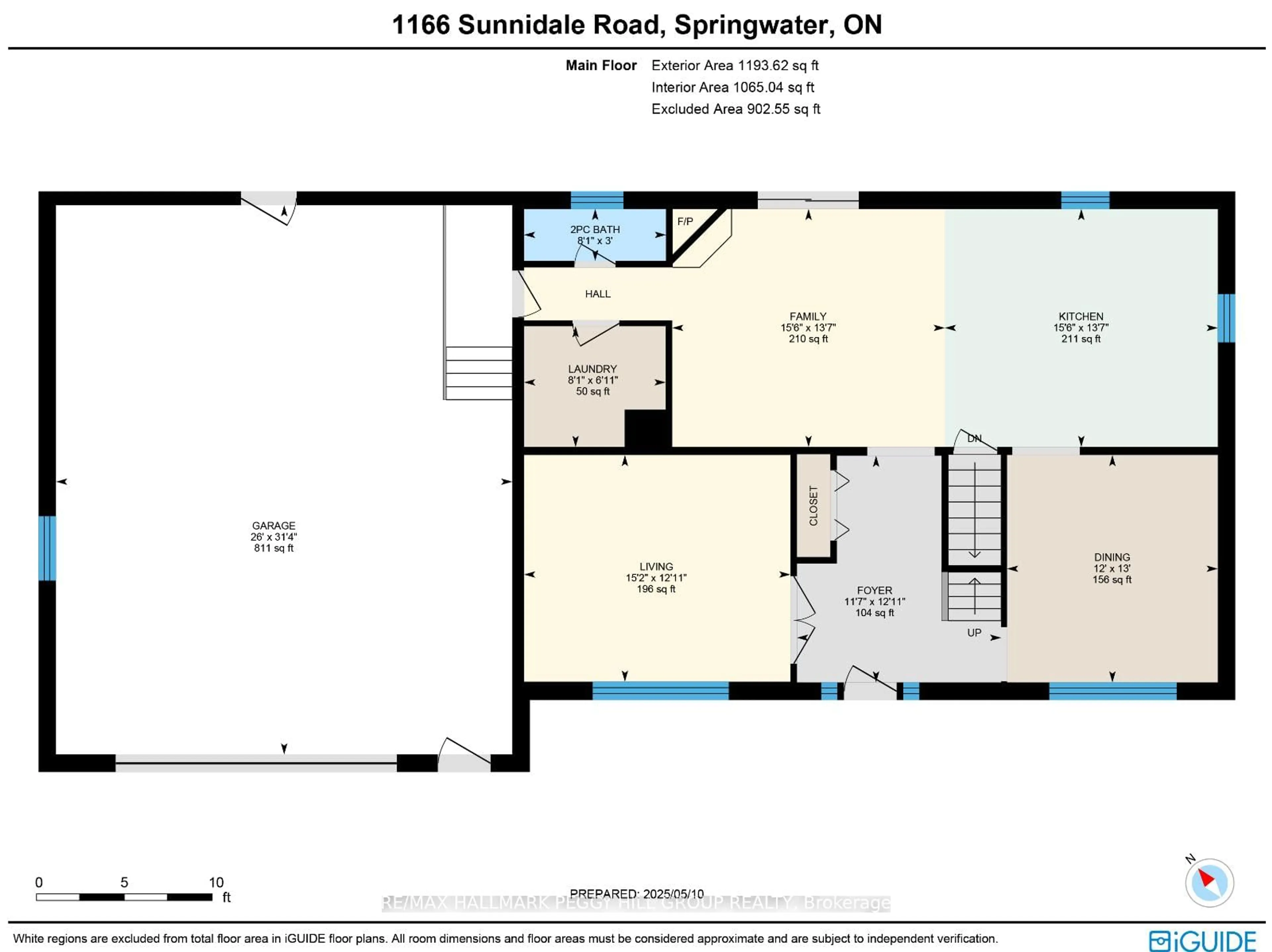 Floor plan for 1166 Sunnidale Rd, Springwater Ontario L9X 0T4
