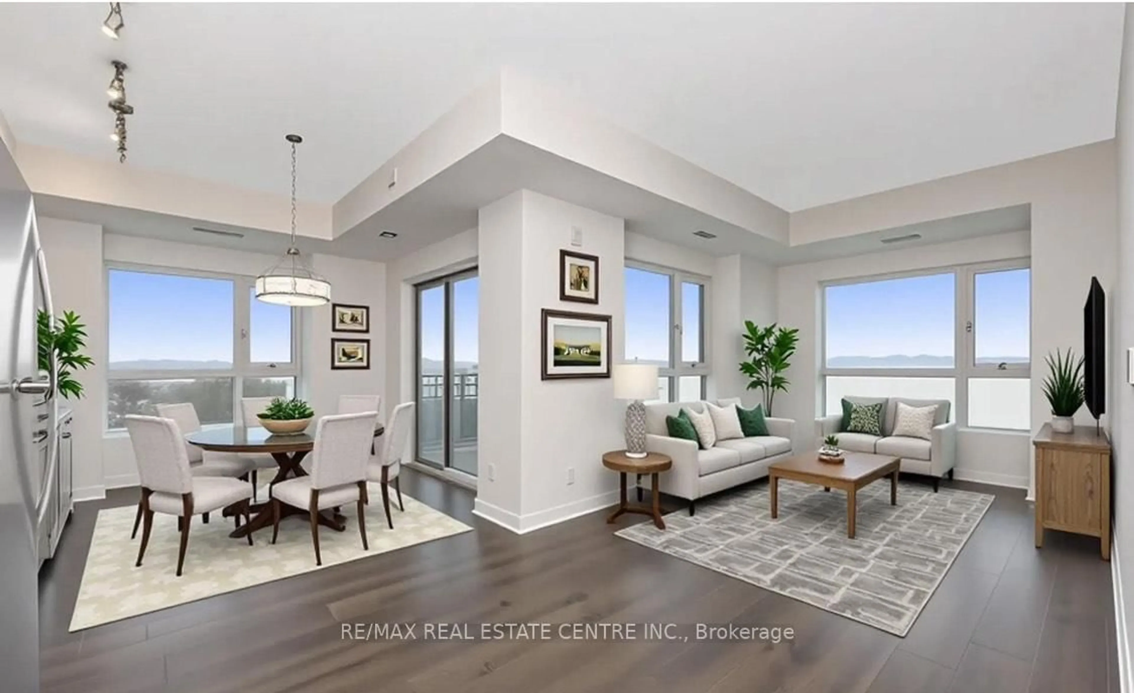 Living room with furniture, unknown for 56 Lakeside Terr #805, Barrie Ontario L4M 0L4
