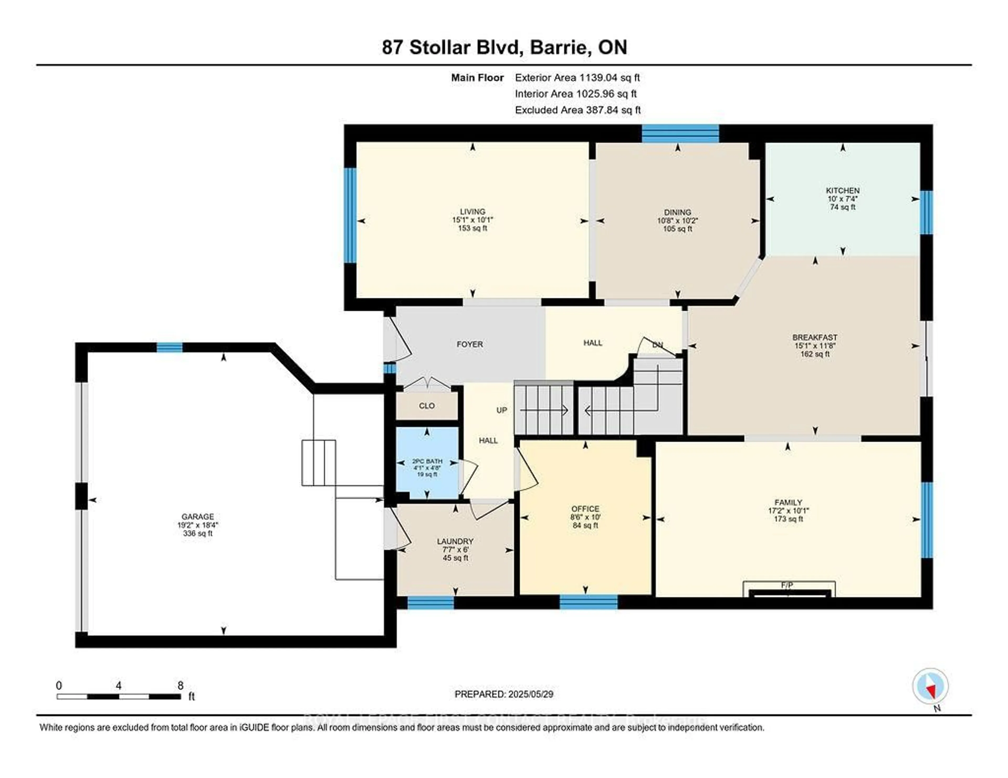 Floor plan for 87 Stollar Blvd, Barrie Ontario L4M 6N3