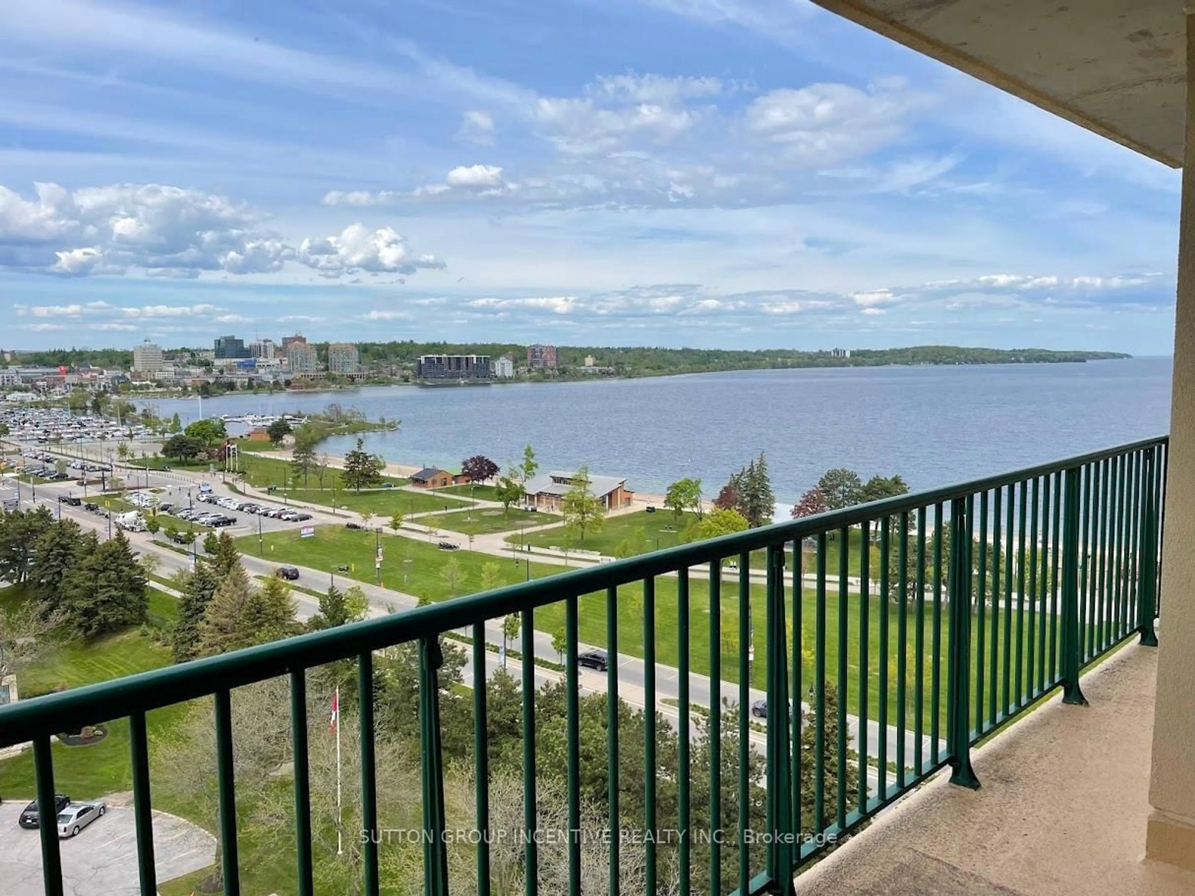 Balcony in the apartment, water/lake/river/ocean view for 75 Ellen St #1407, Barrie Ontario L4N 7R6