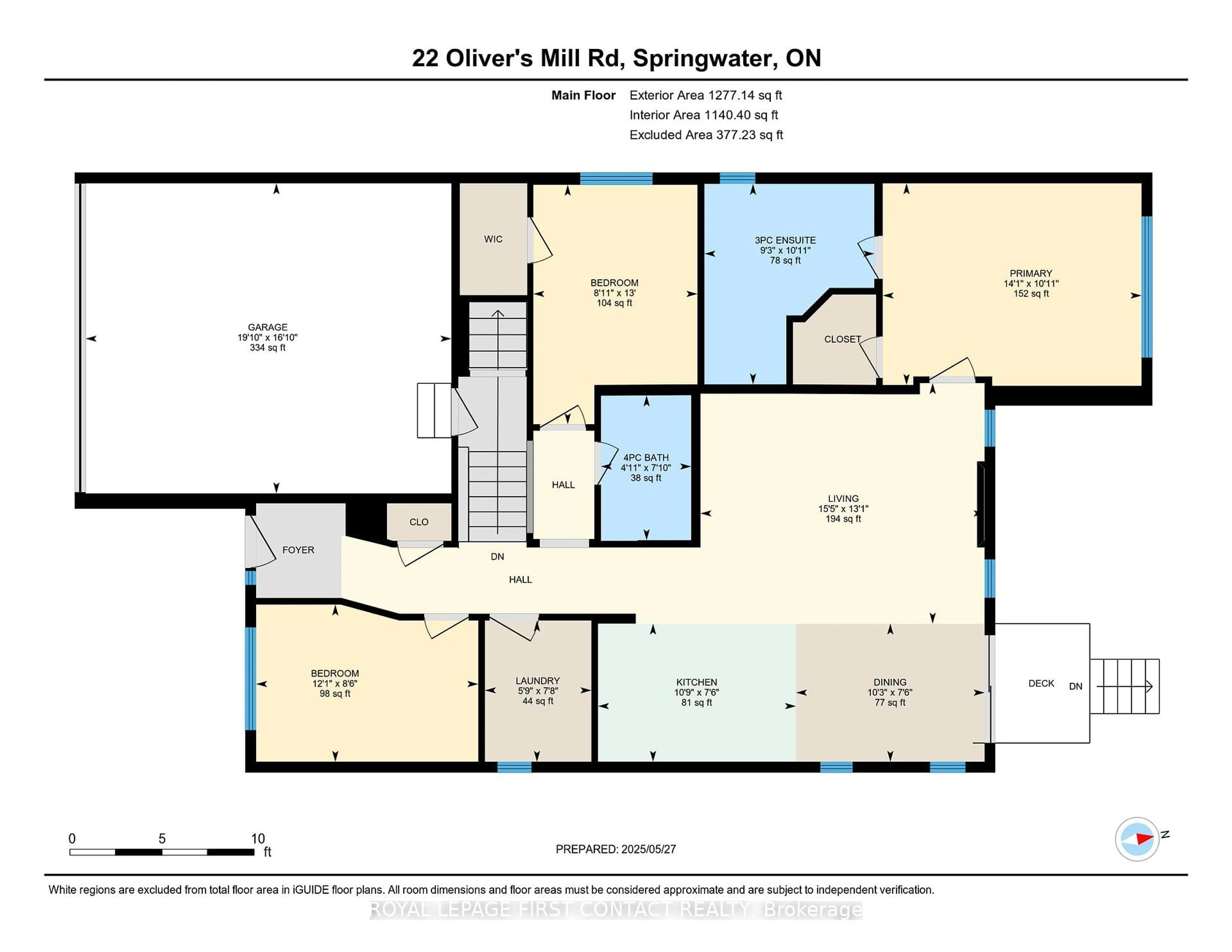 Floor plan for 22 Oliver's Mill Rd, Springwater Ontario L9X 0S8
