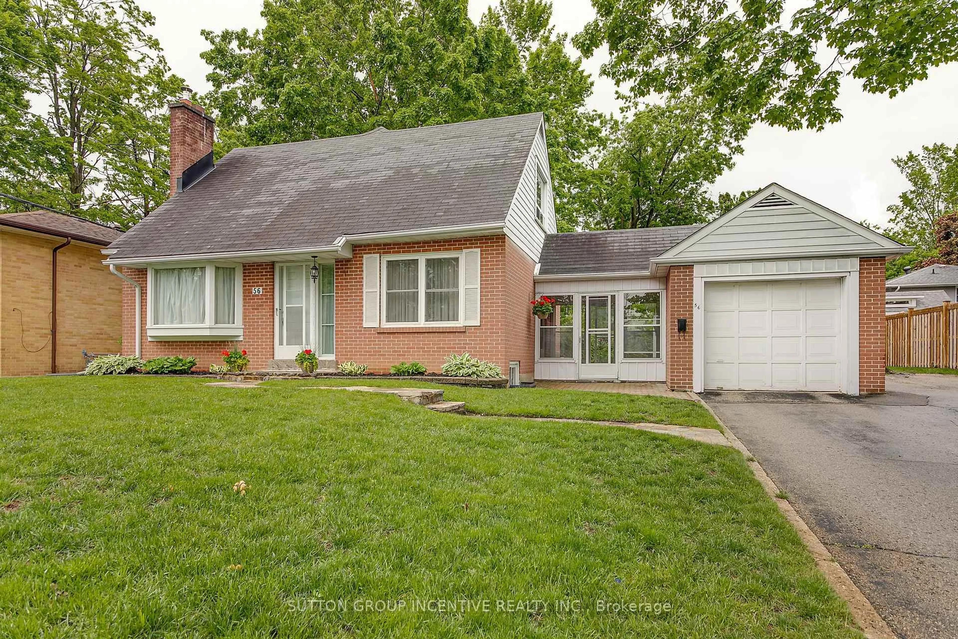 Home with brick exterior material, street for 56 Dalton Cres, Orillia Ontario L3V 5J8