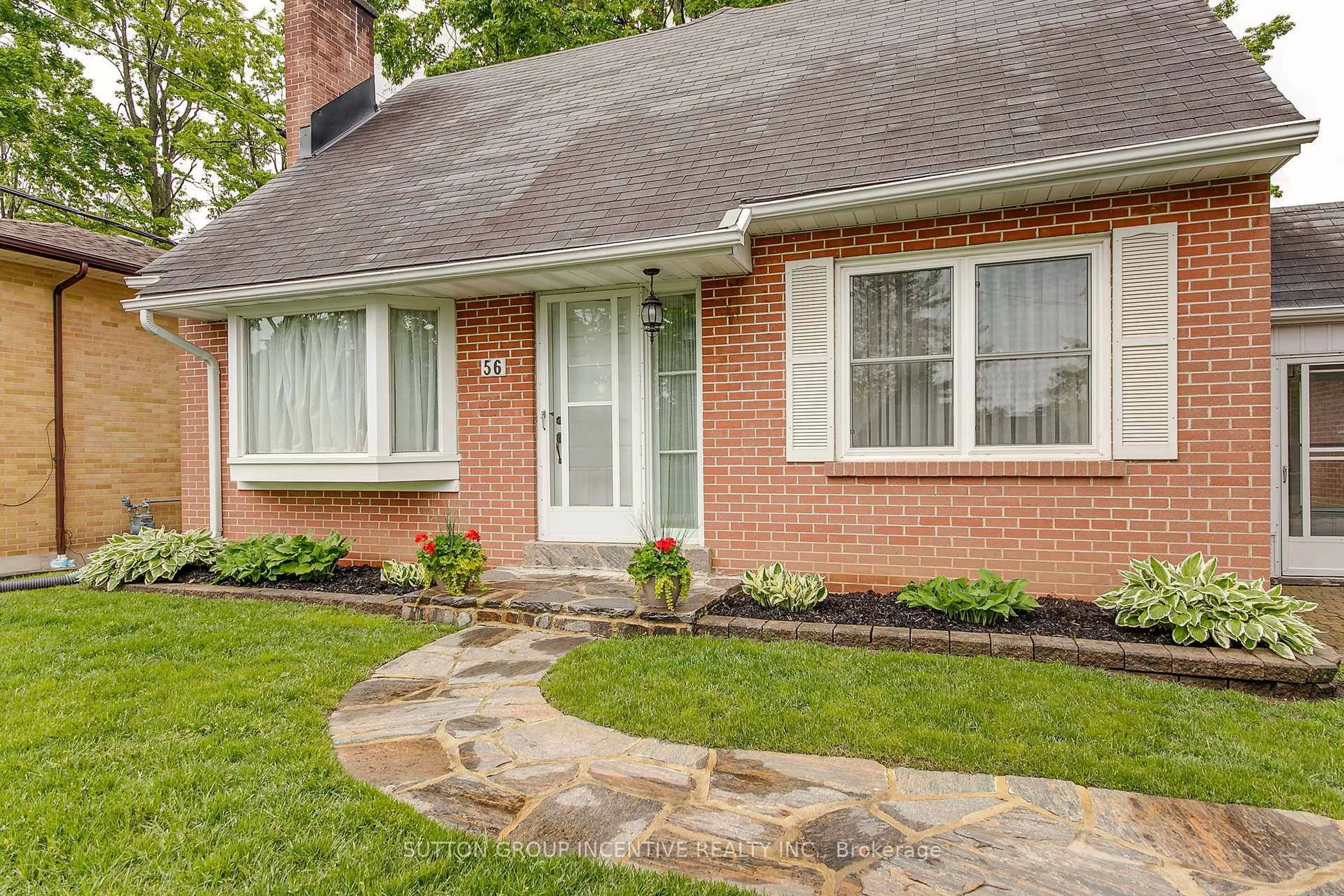 Home with brick exterior material, street for 56 Dalton Cres, Orillia Ontario L3V 5J8