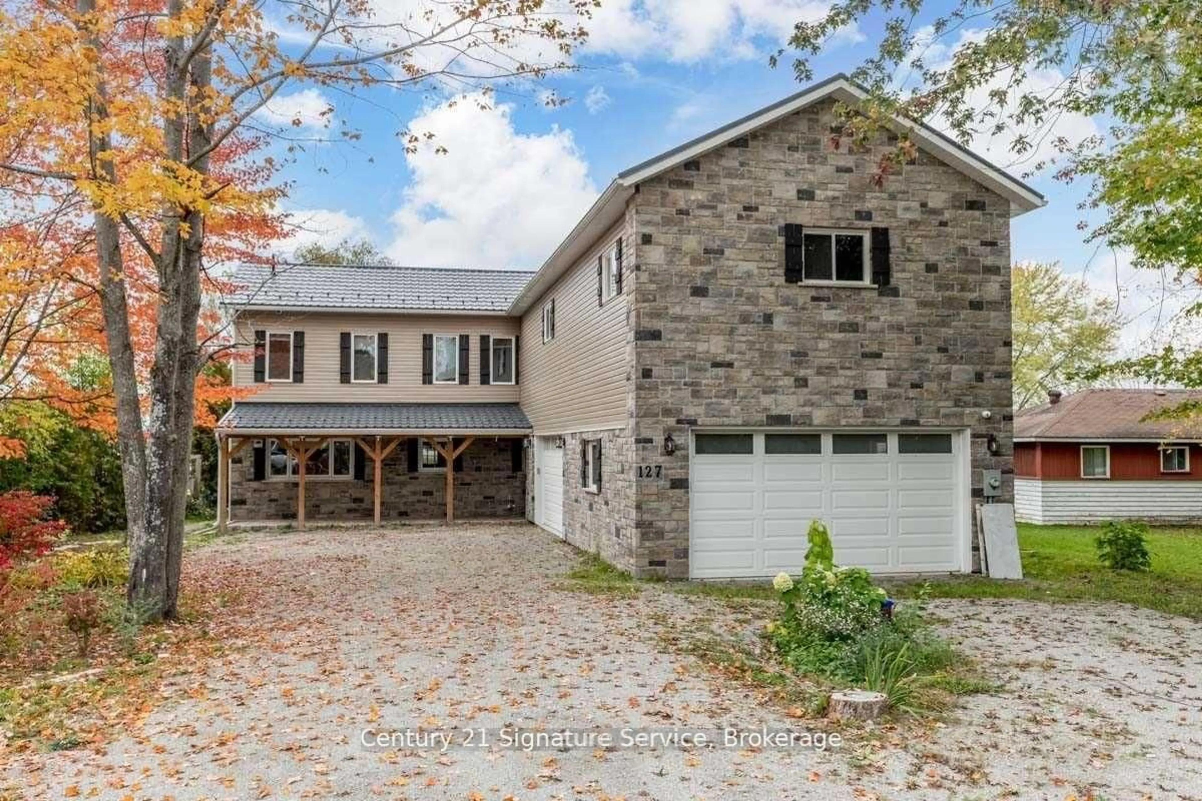 Home with brick exterior material, street for 127 Maskinonge Rd, Tay Ontario L0K 2A0