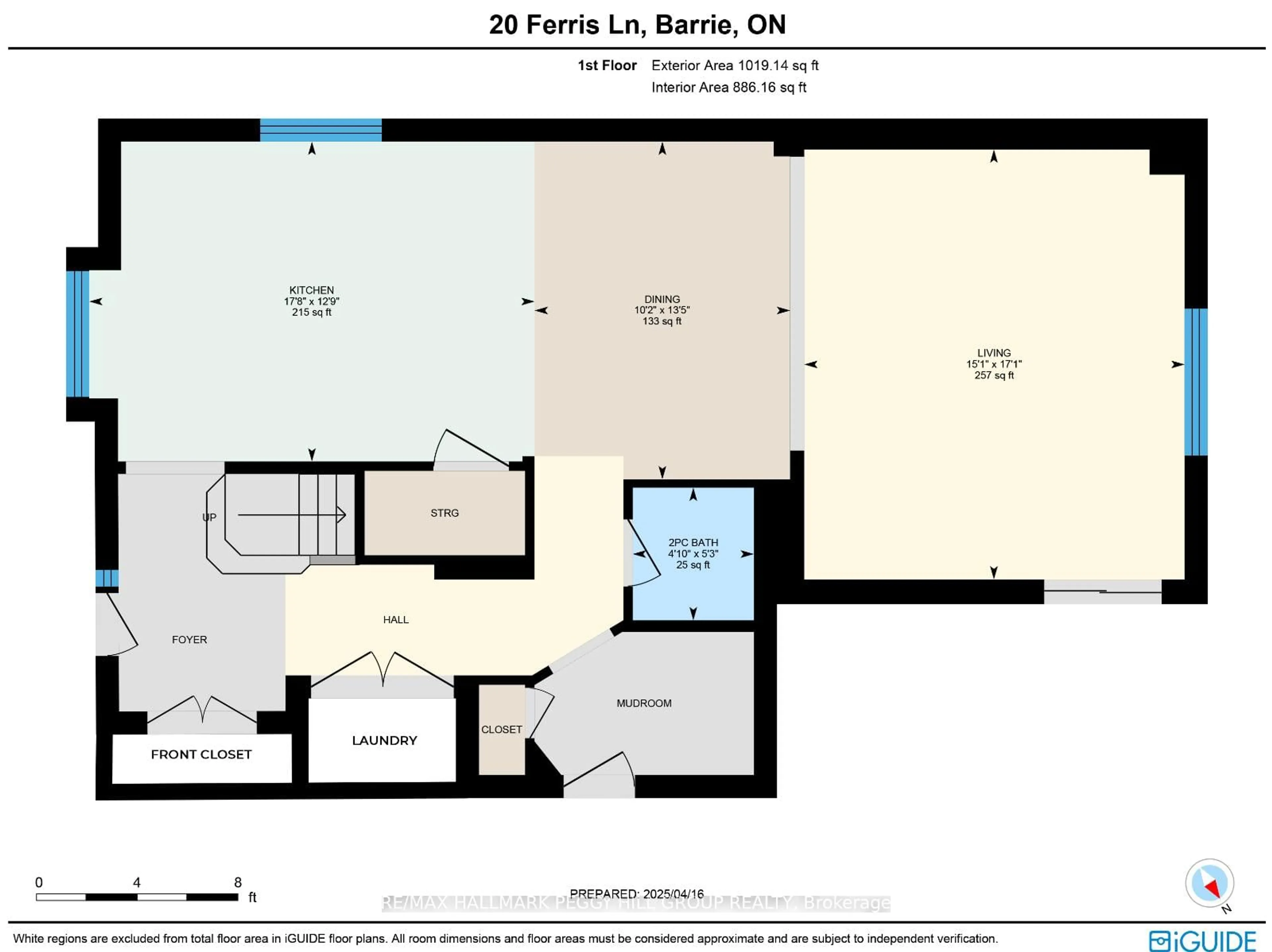 Floor plan for 20 Ferris Lane, Barrie Ontario L4M 2X7