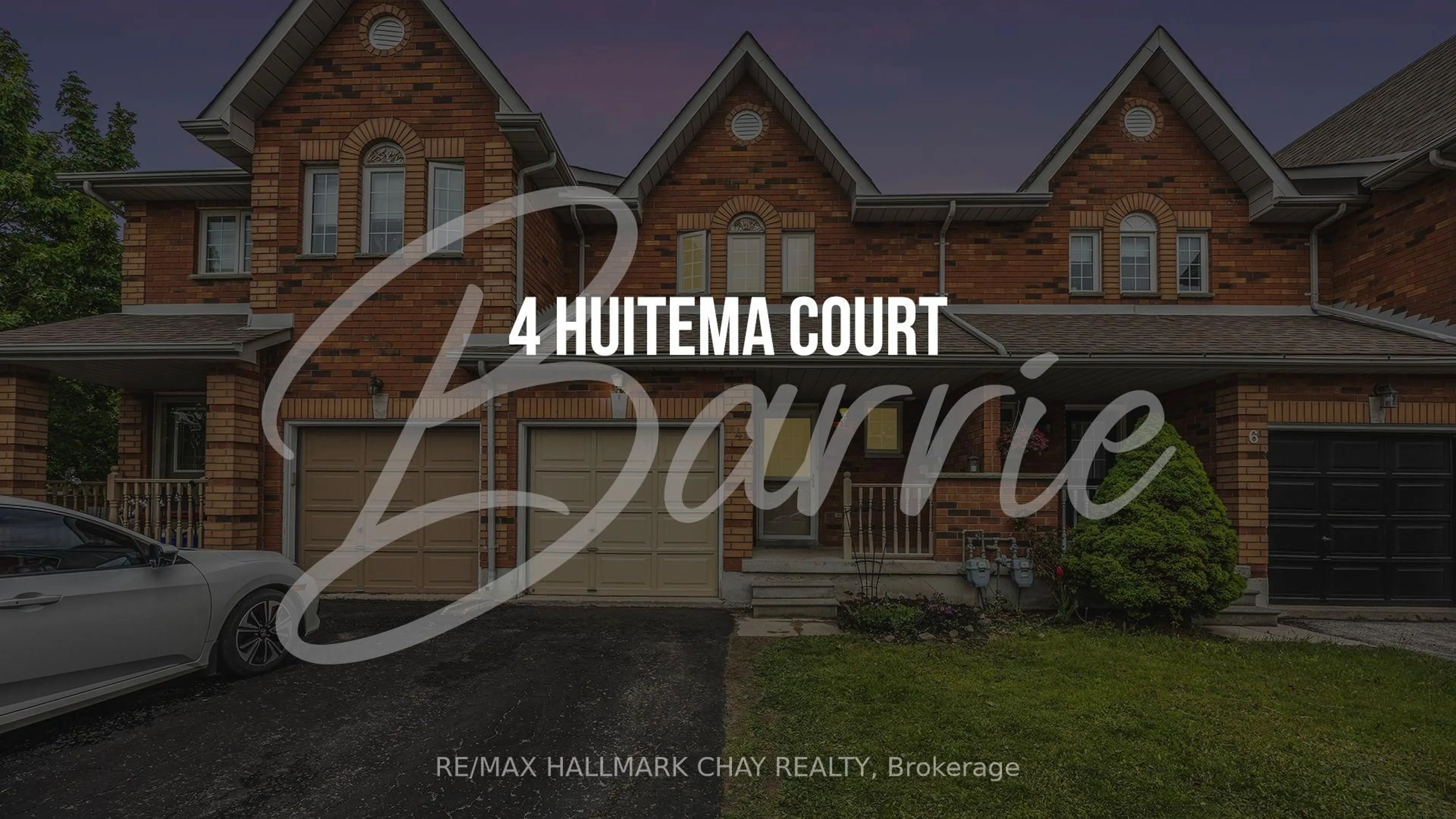 Home with brick exterior material, building for 4 Huitema Crt, Barrie Ontario L4N 9P9