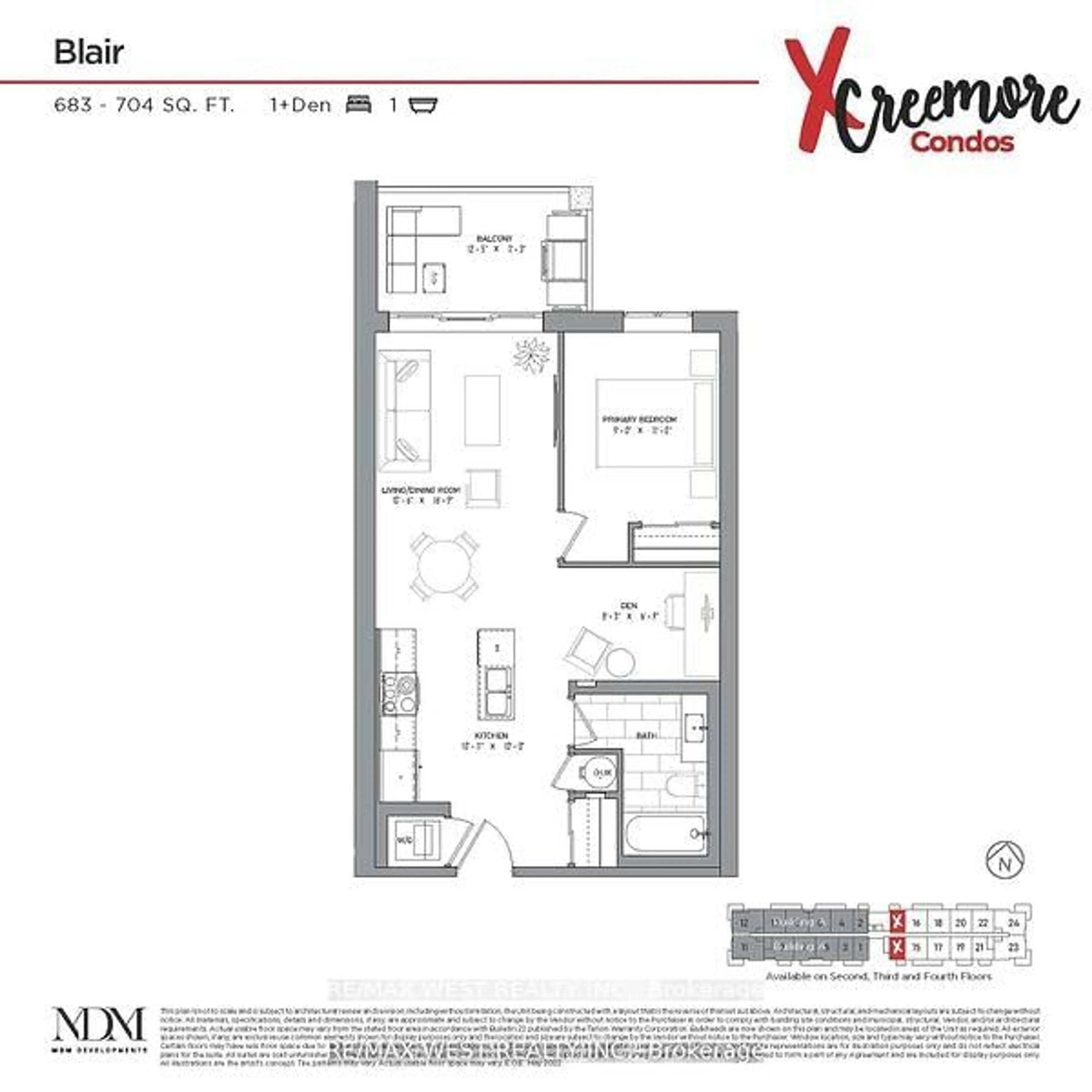 Floor plan for 121 Mary St #313, Clearview Ontario L0M 1G0