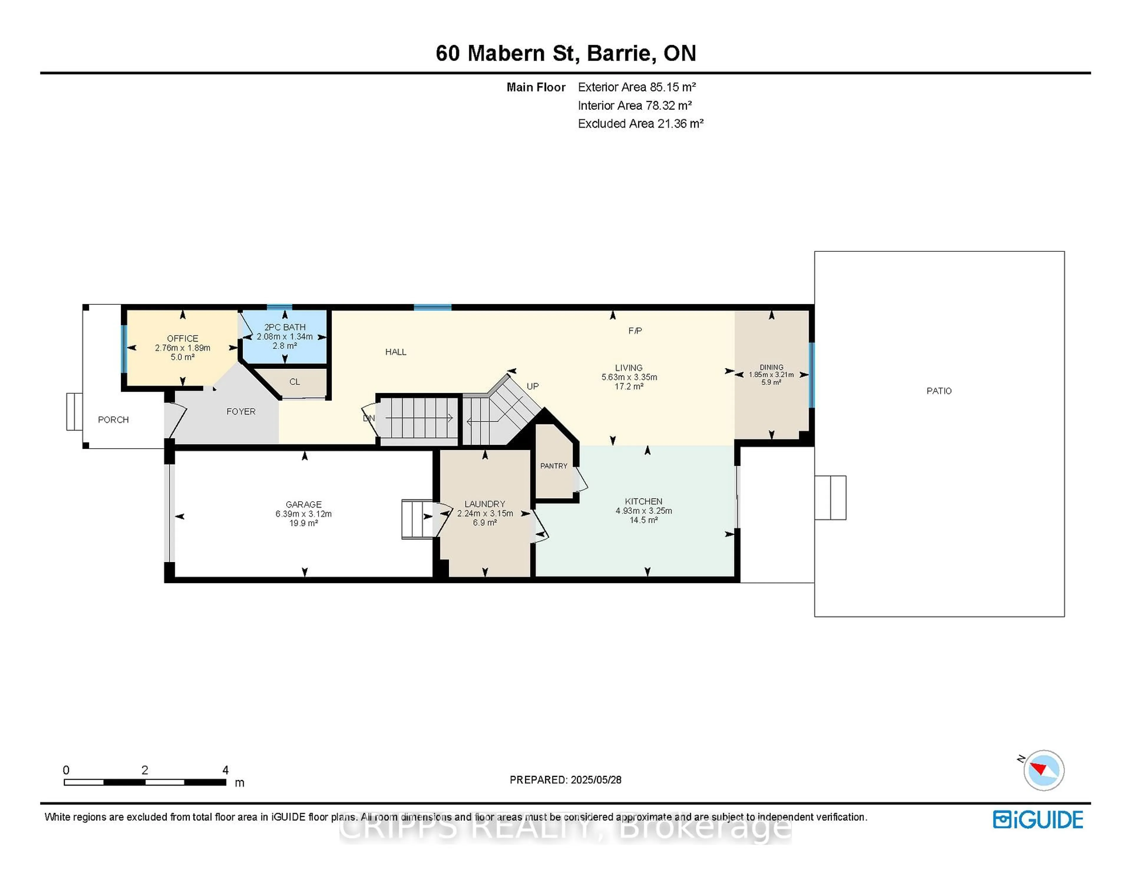 Floor plan for 60 MABERN St, Barrie Ontario L9J 0J2