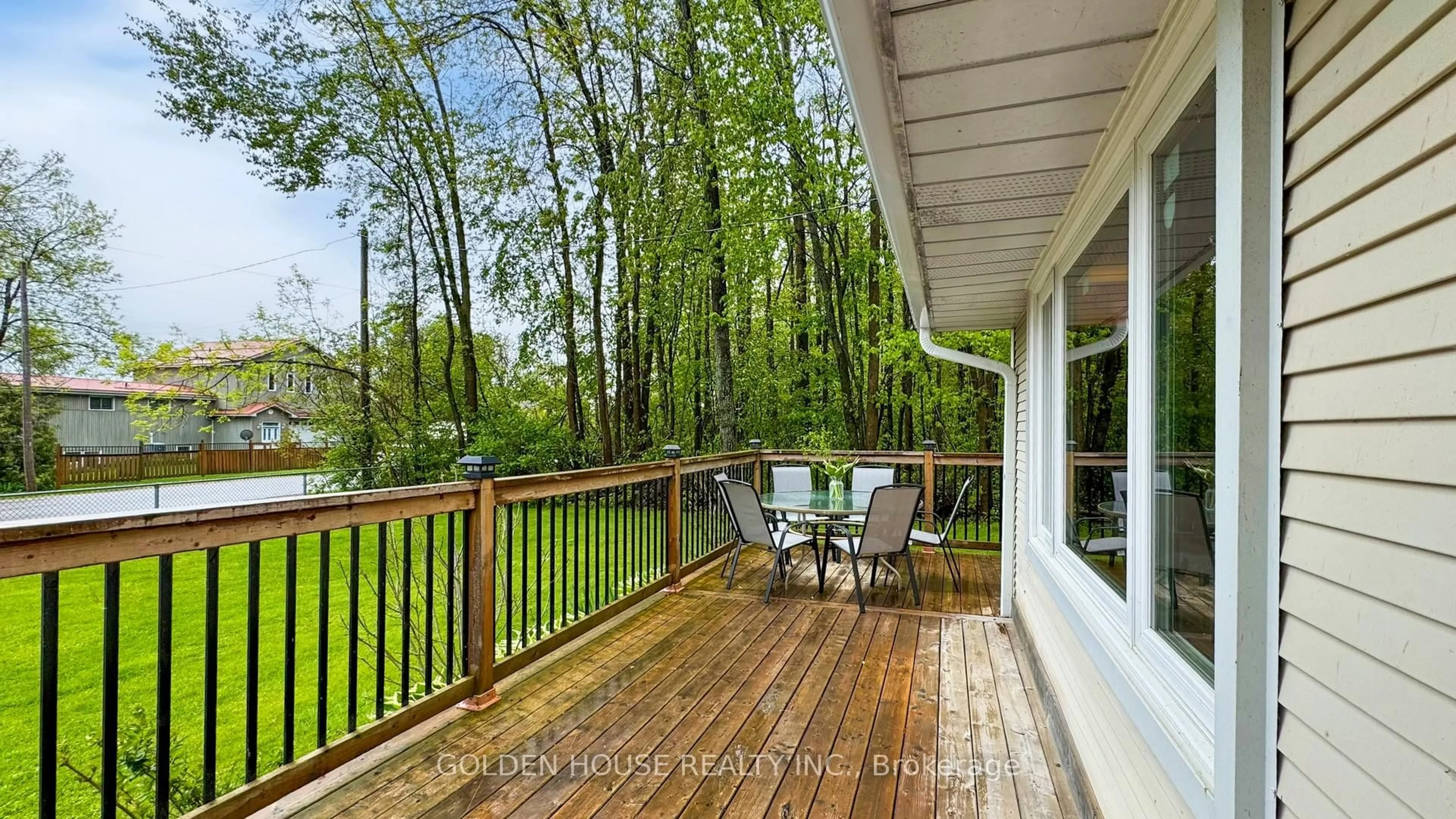 Patio, forest/trees view for 3845 Glenrest Dr, Ramara Ontario L0K 1B0