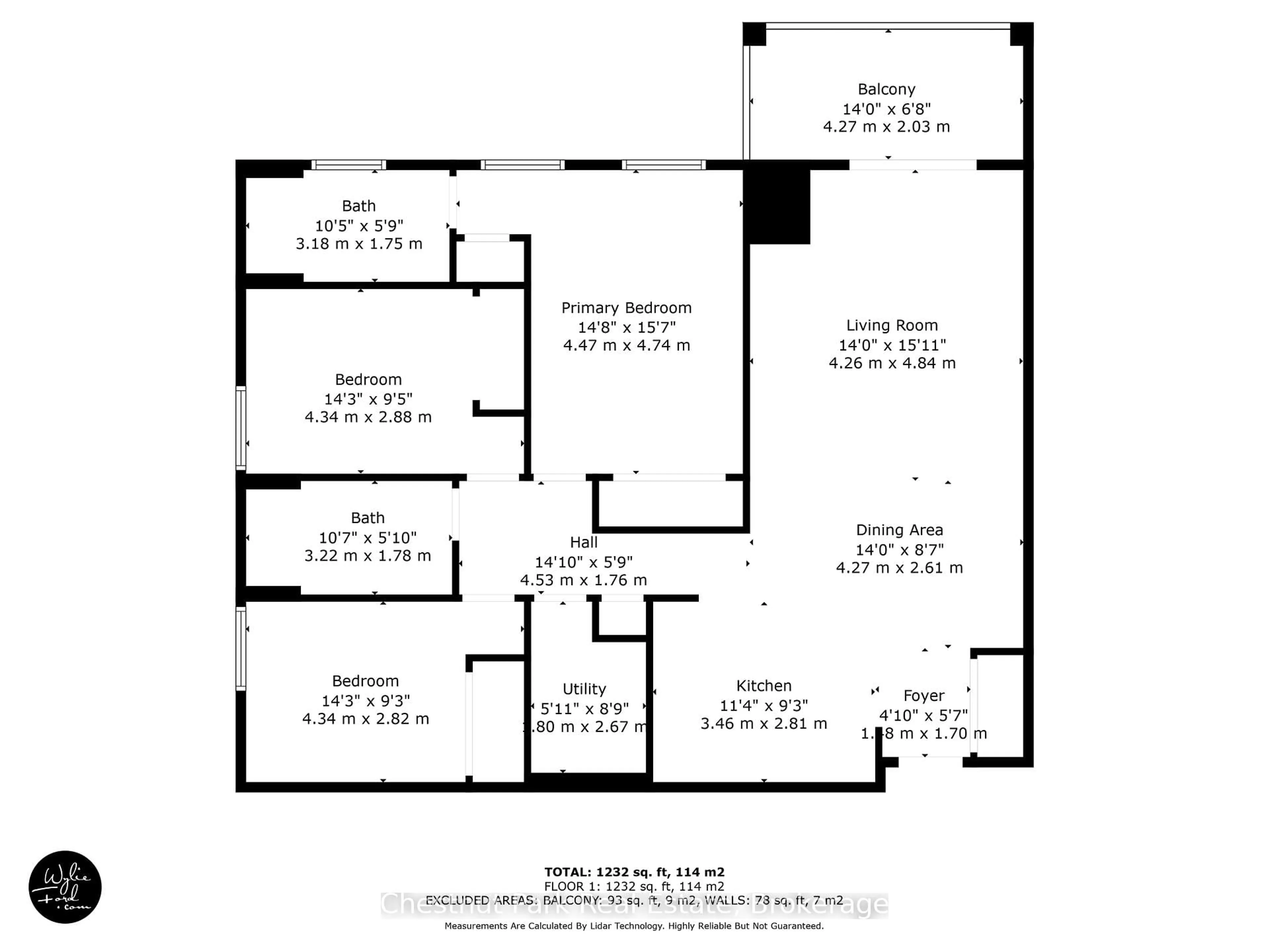 Floor plan for 1 Chamberlain Cres #304, Collingwood Ontario L9Y 0X7