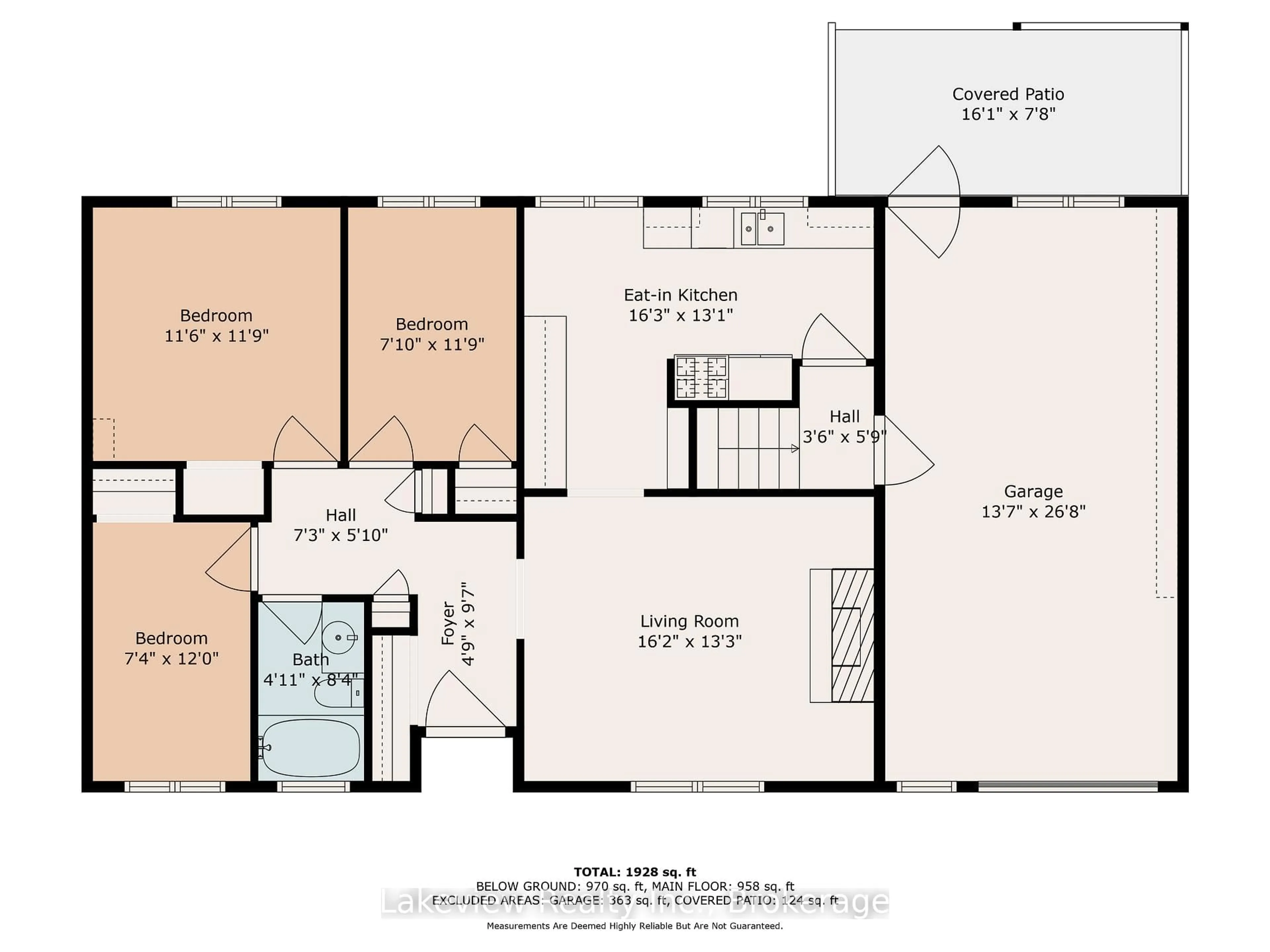 Floor plan for 53 Westmount Dr, Orillia Ontario L3V 6E1