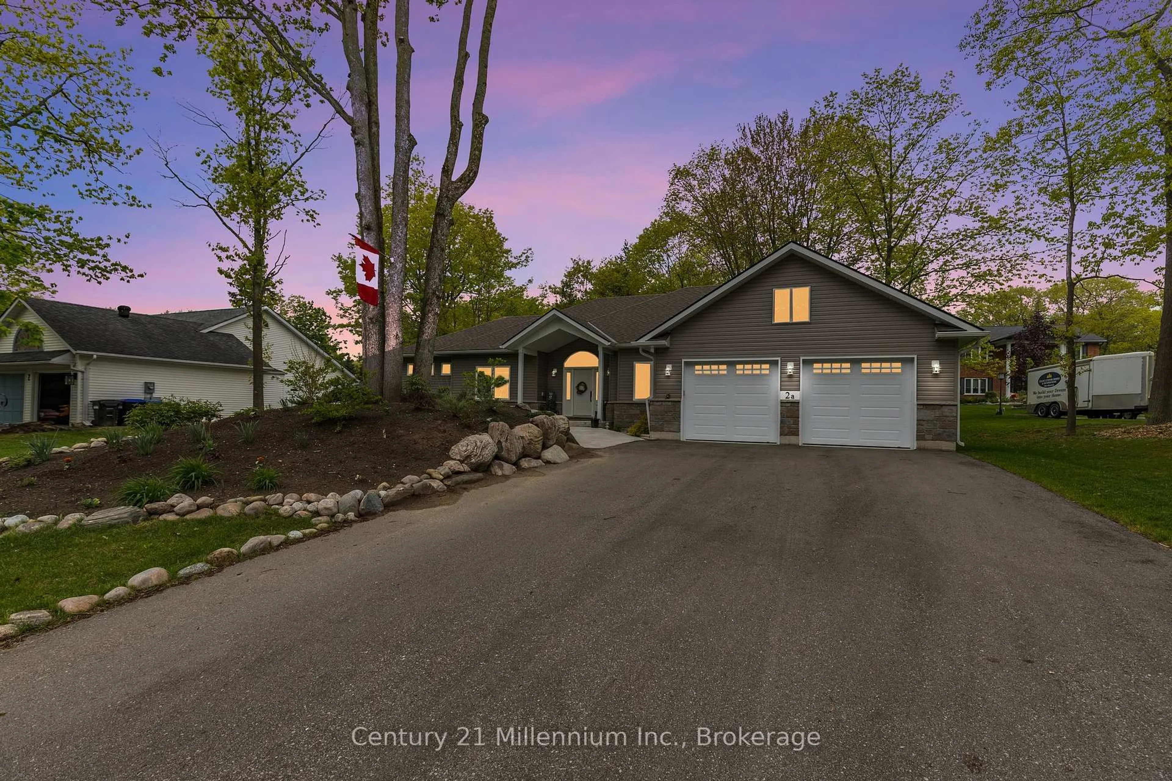 A pic from outside/outdoor area/front of a property/back of a property/a pic from drone, street for 2A Jalna Crt, Wasaga Beach Ontario L9Z 1B2