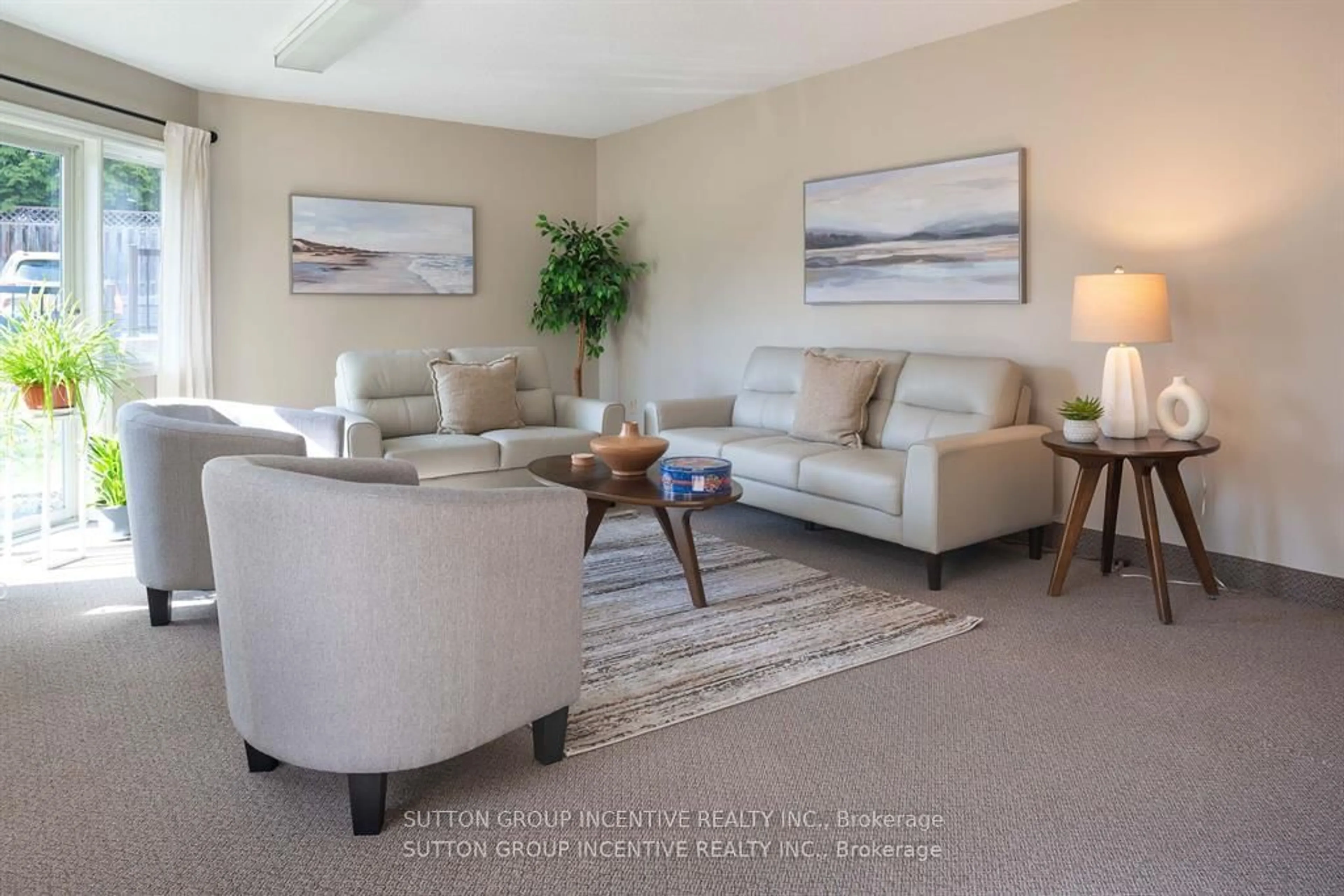 Living room with furniture, unknown for 131 Clapperton St #305, Barrie Ontario L4M 3G3