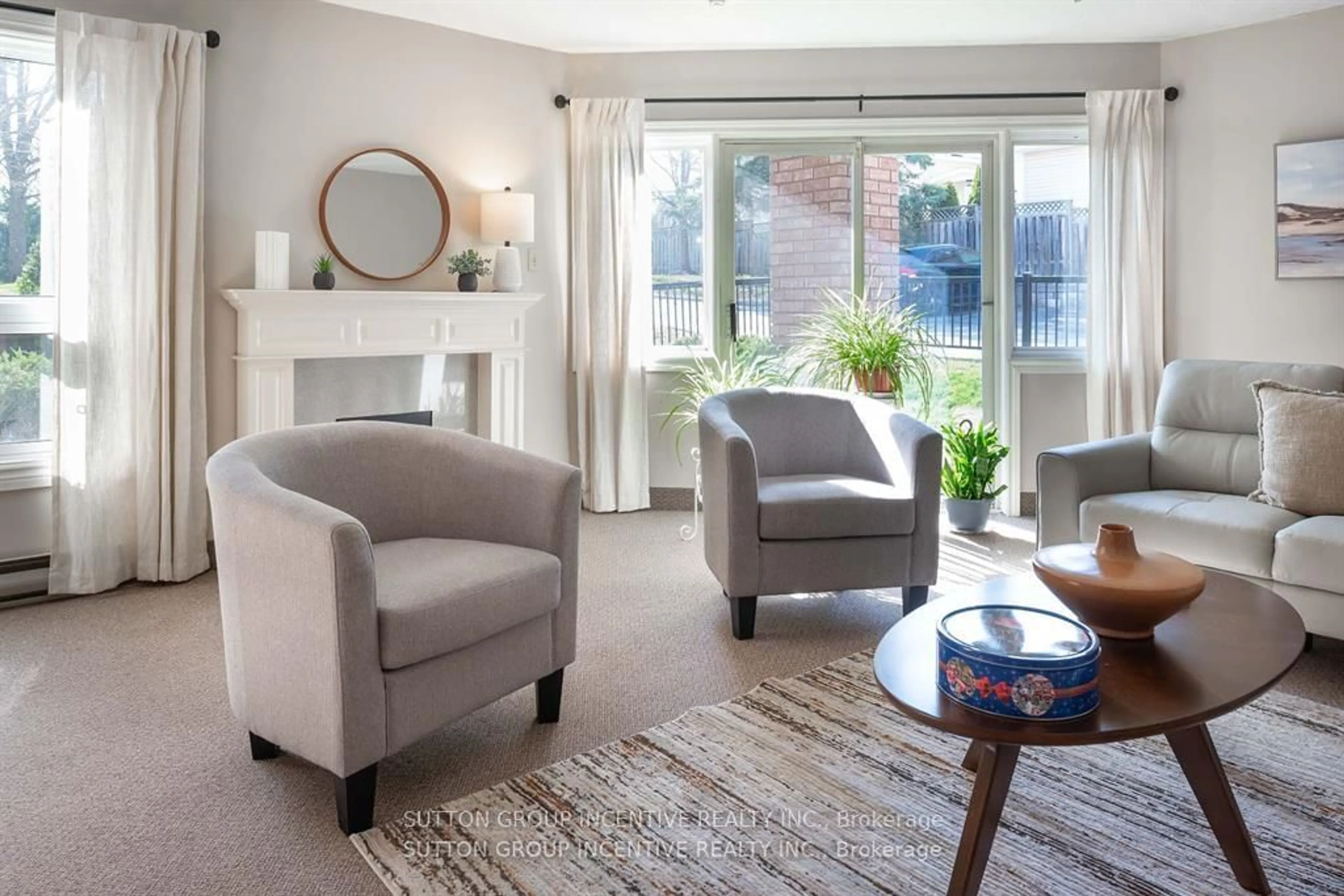 Living room with furniture, unknown for 131 Clapperton St #305, Barrie Ontario L4M 3G3