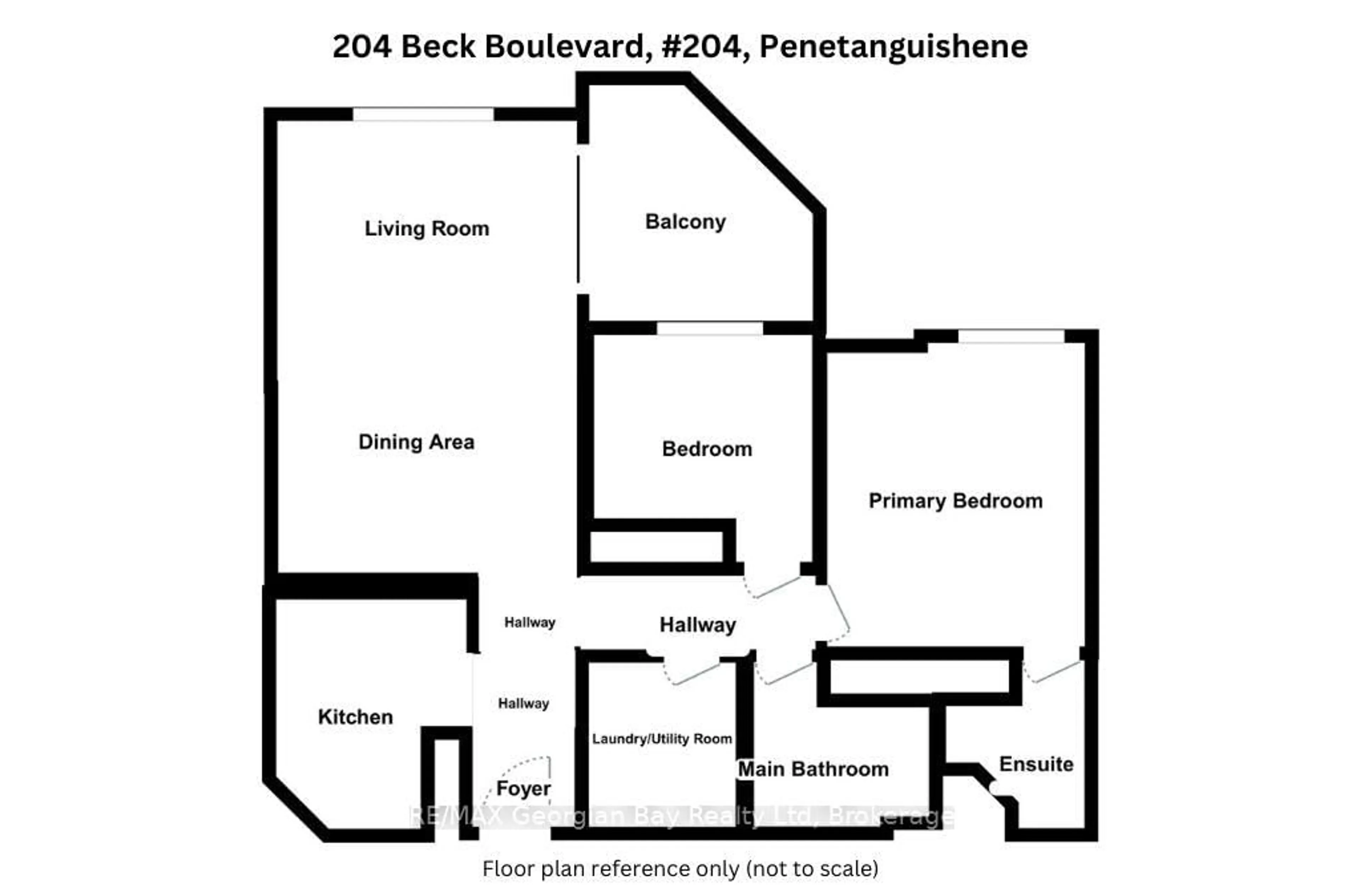 Floor plan for 11 Beck Blvd #204, Penetanguishene Ontario L9M 2G1
