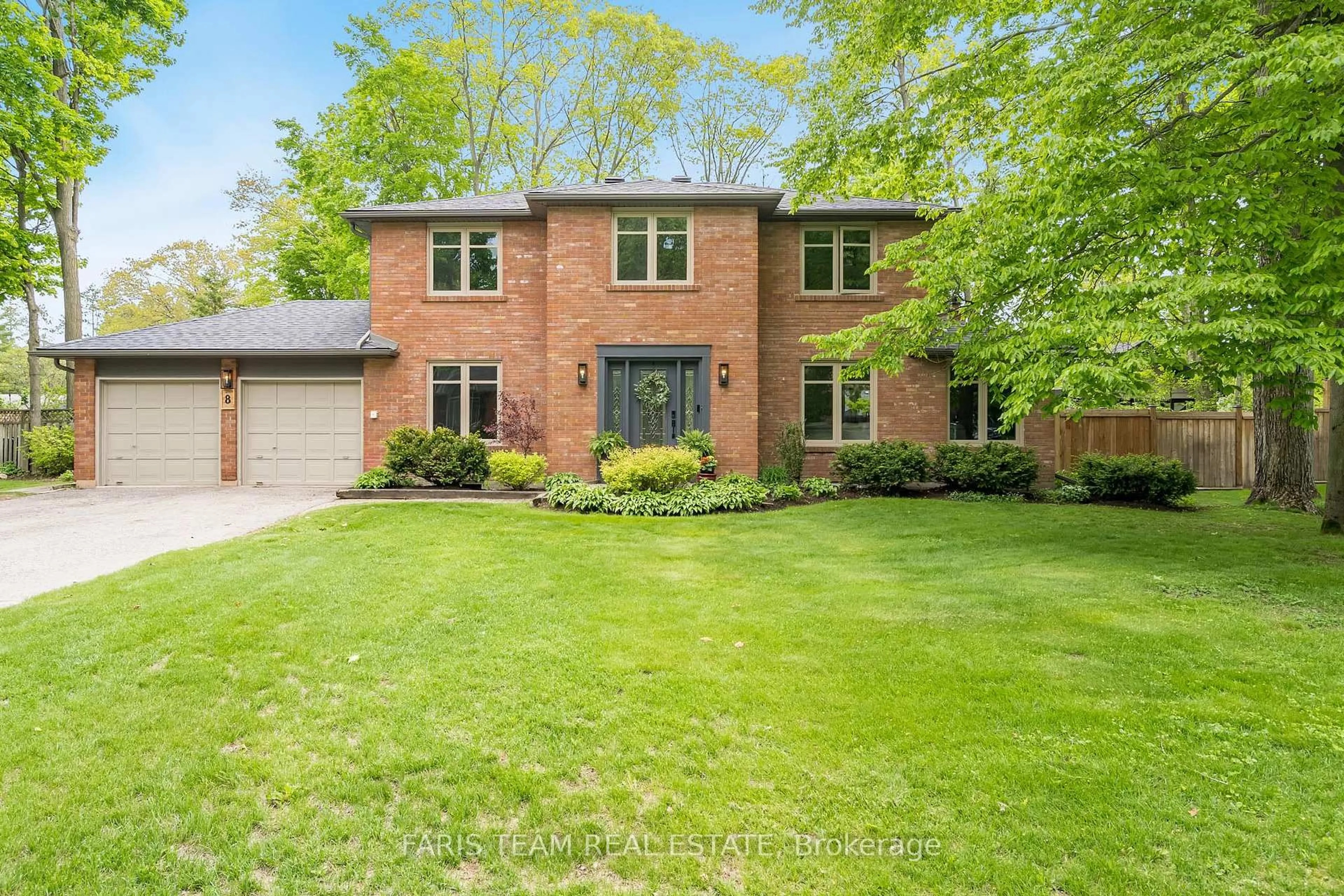 Home with brick exterior material, street for 8 Malta Cres, Springwater Ontario L9X 0P2
