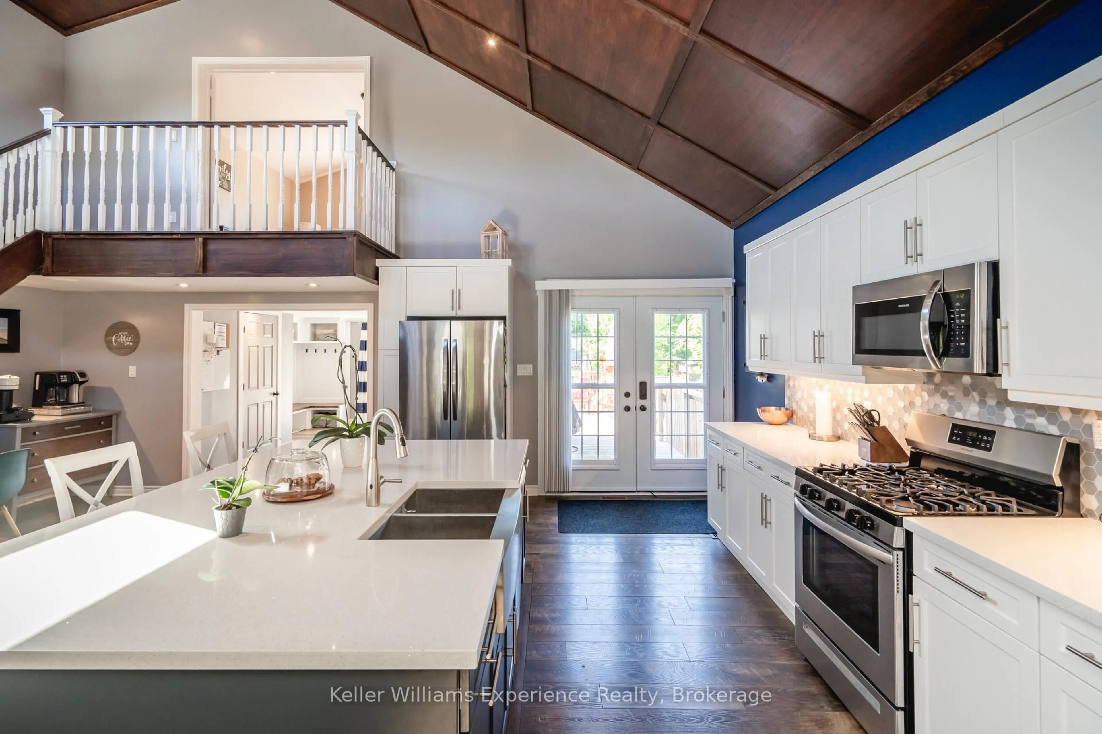 Contemporary kitchen, ceramic/tile floor for 78 John Dillingno St, Tay Ontario L0K 2A0