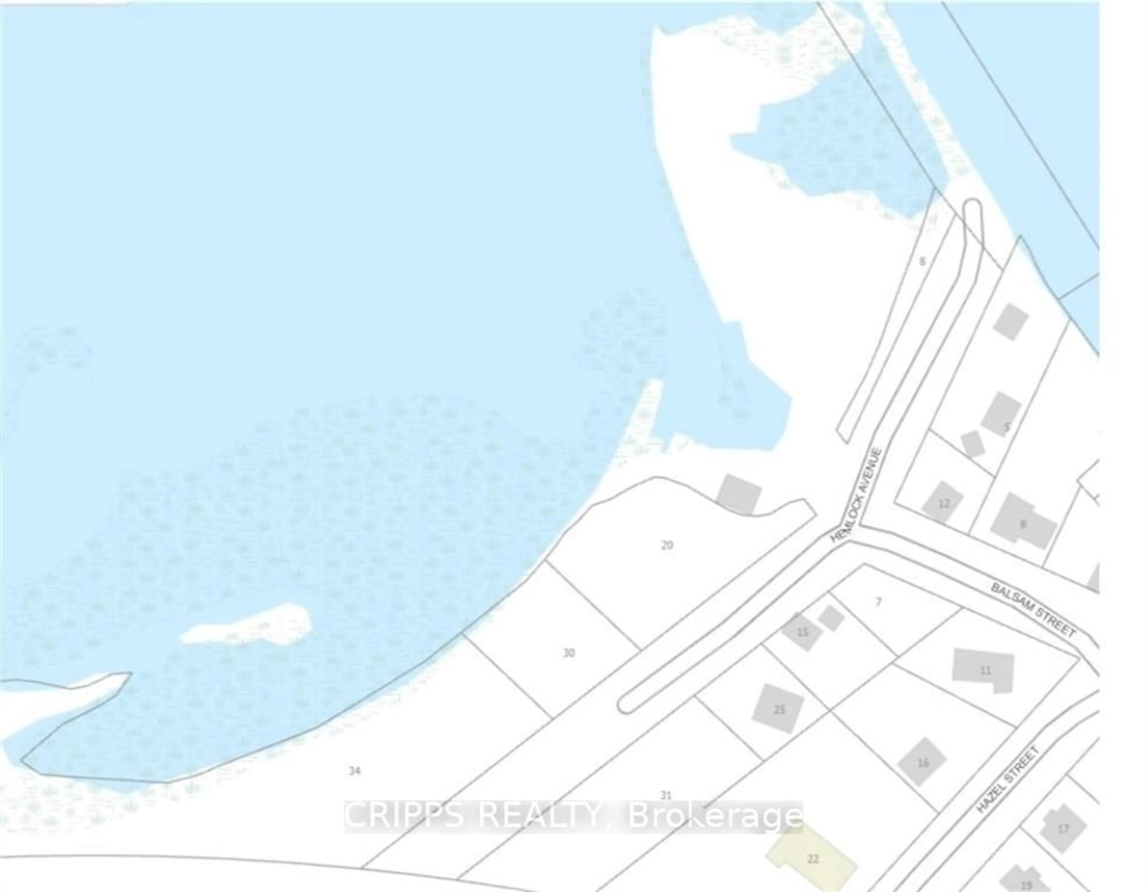 Picture of a map for 31, 8, 20, 30,  HEMLOCK Ave, Tay Ontario L0K 2C0