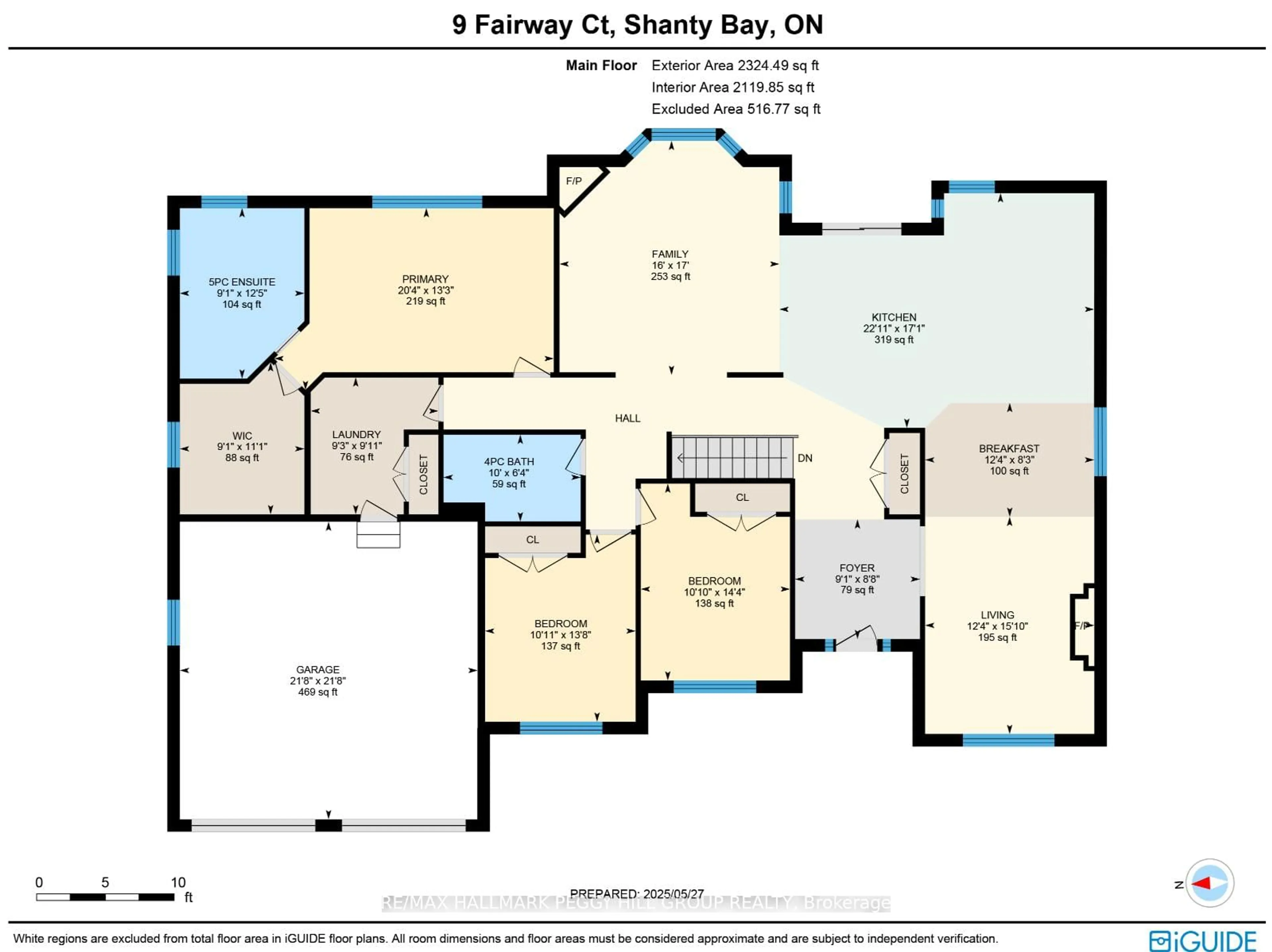 Floor plan for 9 Fairway Crt, Oro-Medonte Ontario L0L 2L0