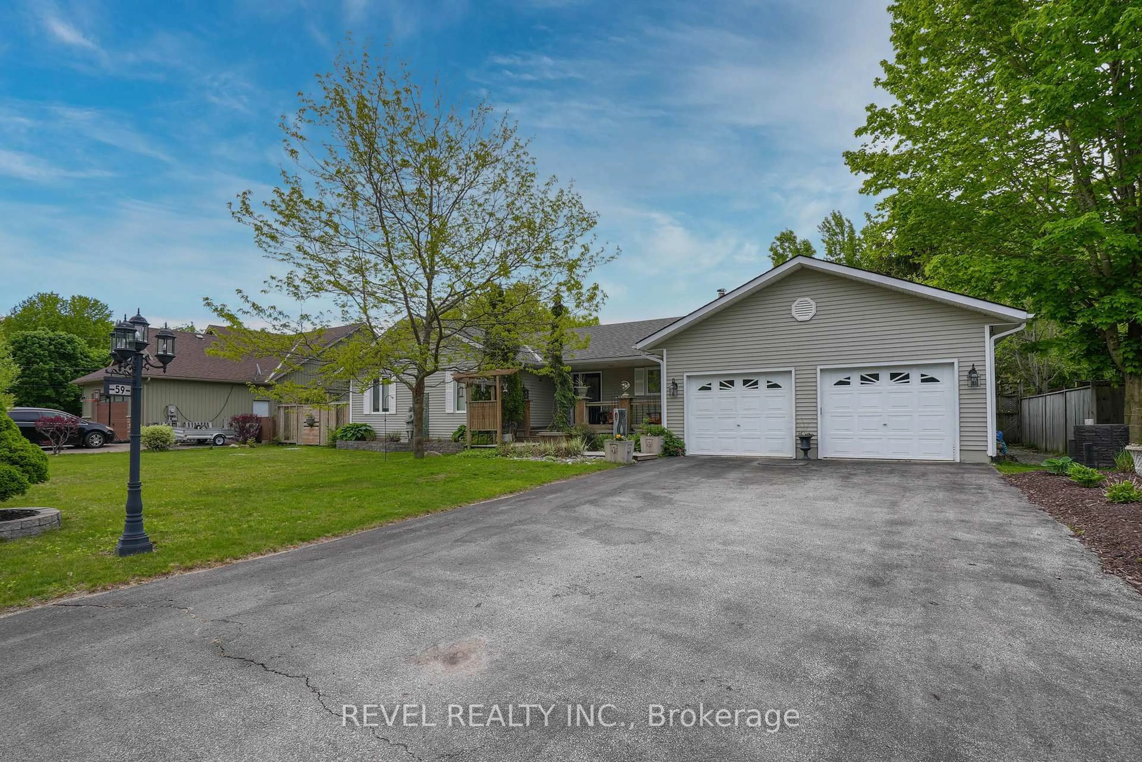 A pic from outside/outdoor area/front of a property/back of a property/a pic from drone, street for 59 Withall Grve, Tiny Ontario L0L 2T0