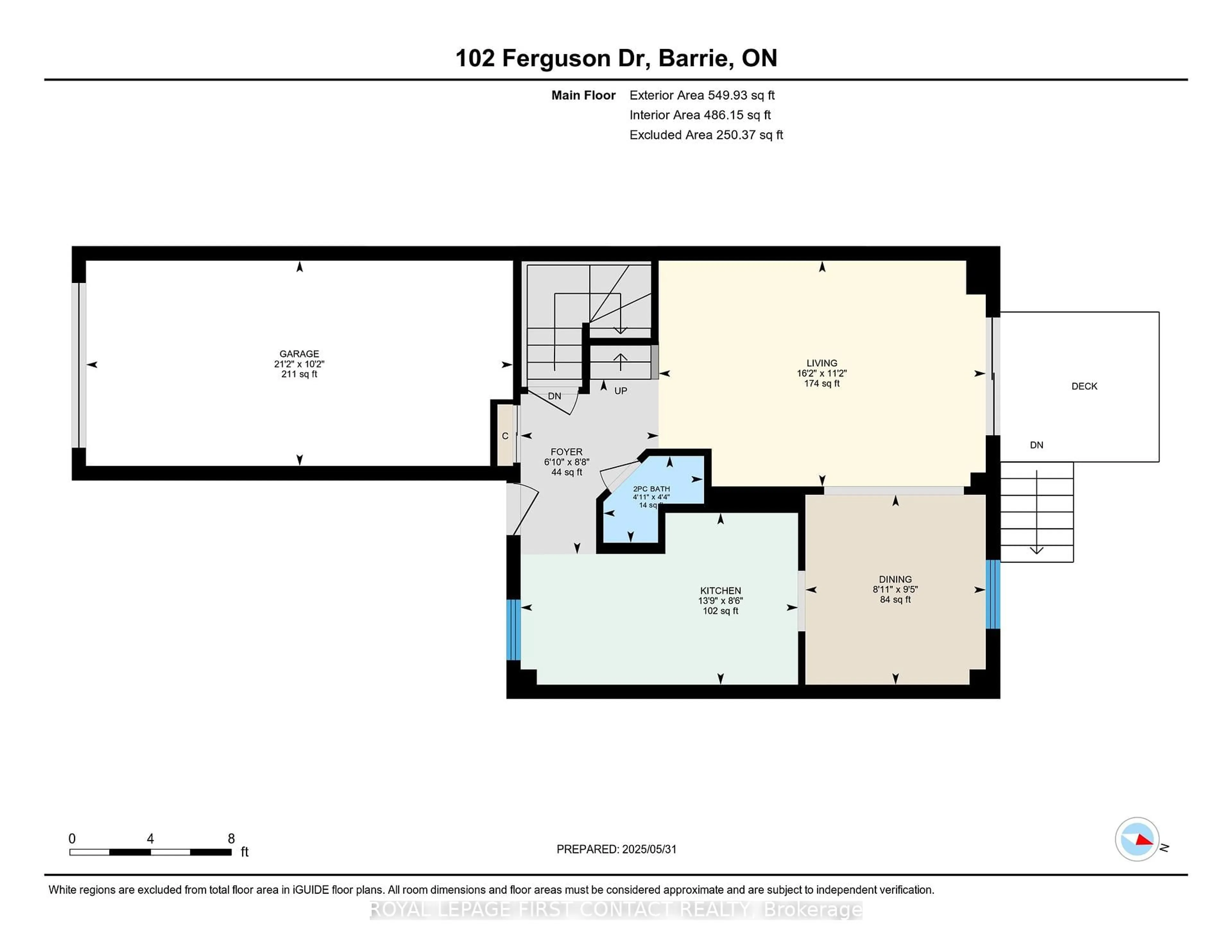 Floor plan for 102 Ferguson Dr, Barrie Ontario L4N 7E5