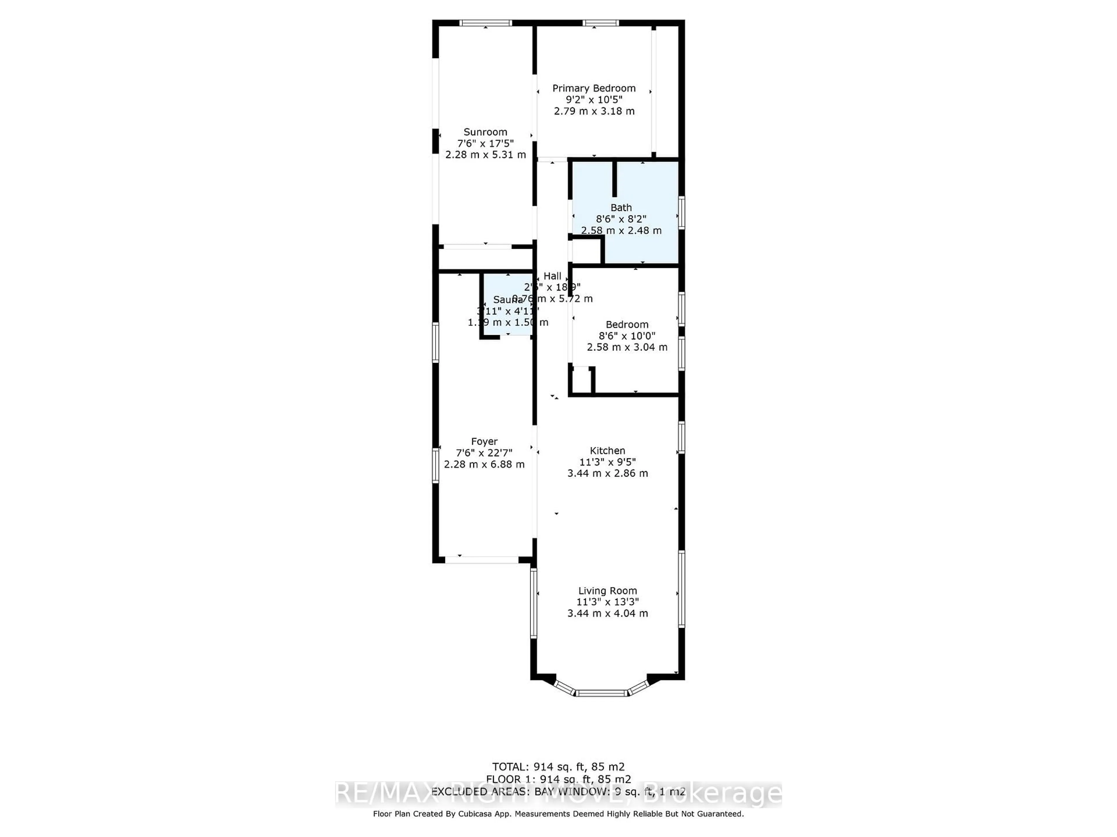Floor plan for 26 Dunn Ave #22, Orillia Ontario L3V 2N9