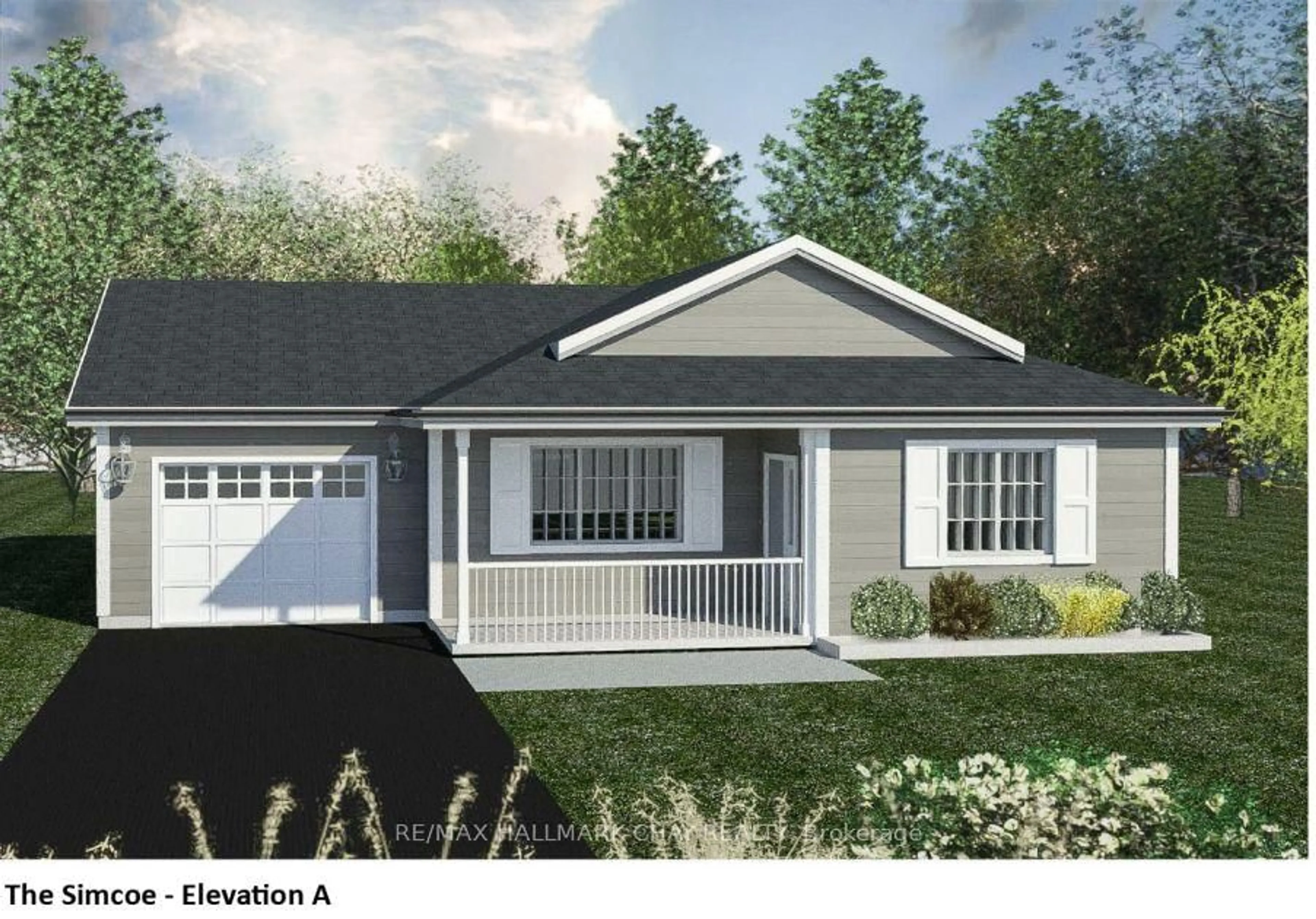 Home with vinyl exterior material, street for Lot 95A Reynolds Dr, Ramara Ontario L3V 0L3