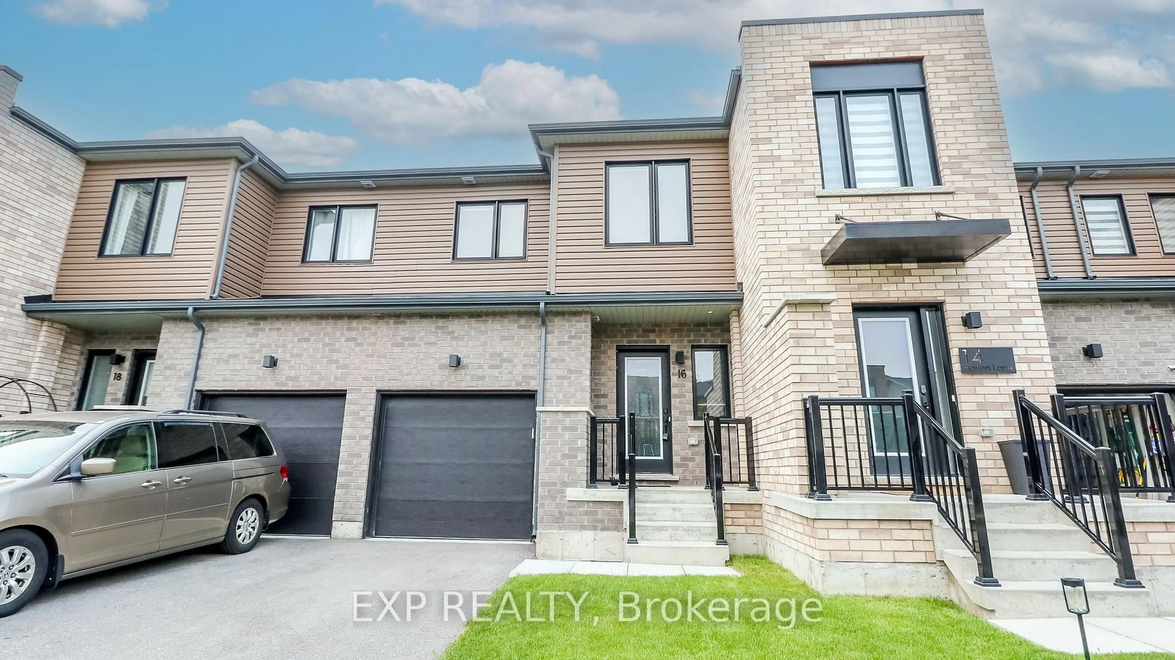 Home with brick exterior material, street for 16 Haven Lane, Barrie Ontario L9J 0M4