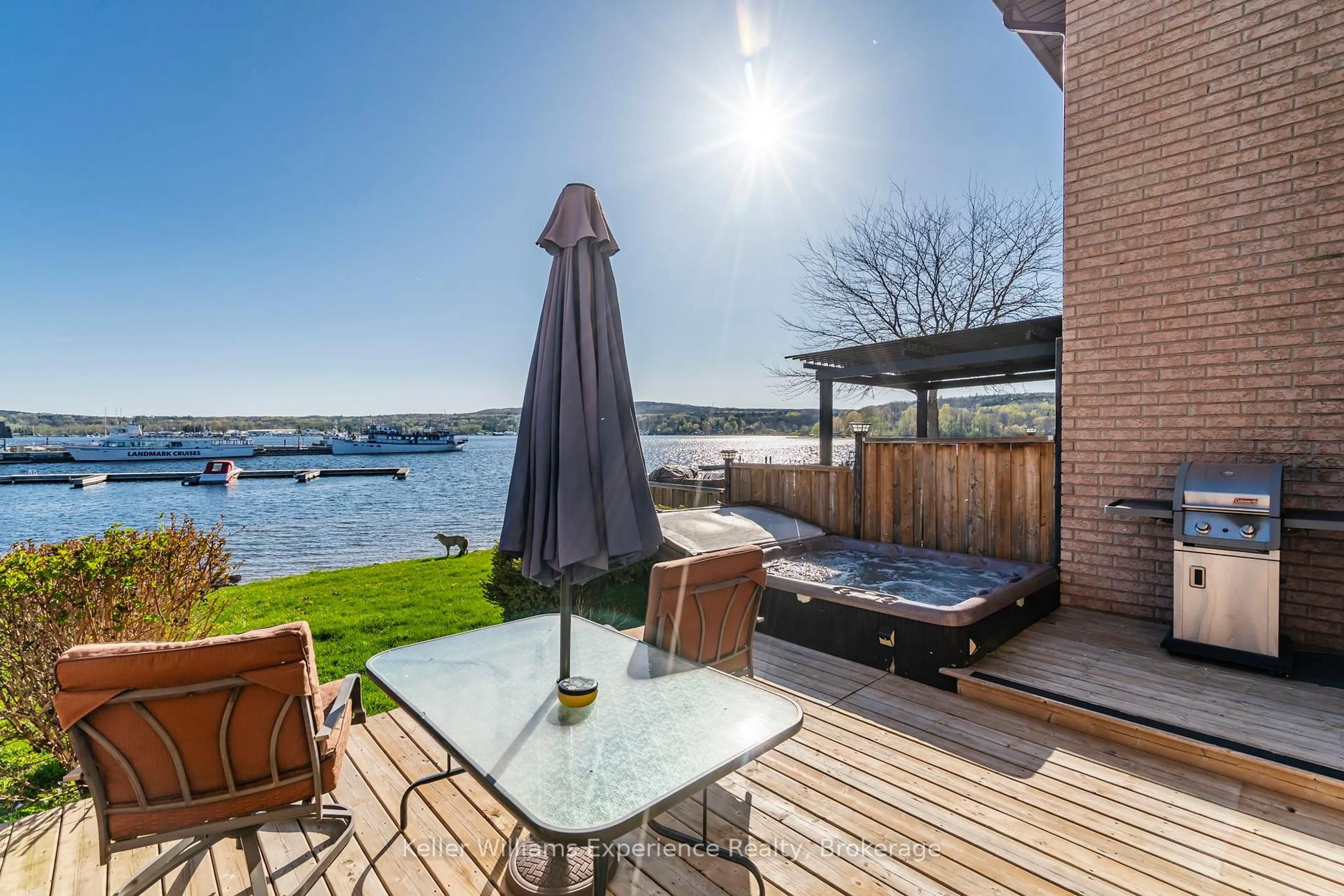 Patio, water/lake/river/ocean view for 4 Beck Blvd #4, Penetanguishene Ontario L9M 2H3