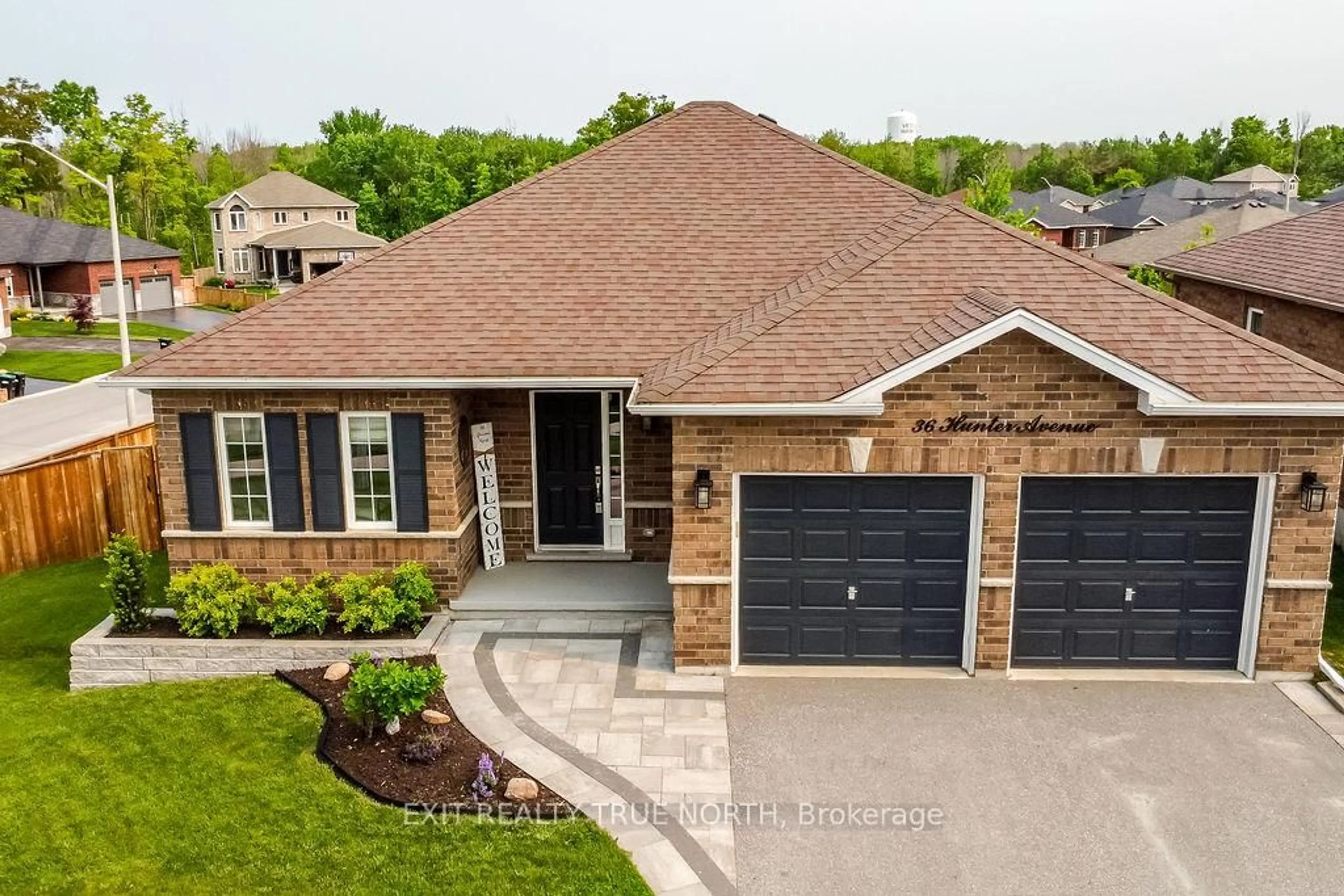 Home with brick exterior material, street for 36 Hunter Ave, Tay Ontario L0K 2A0
