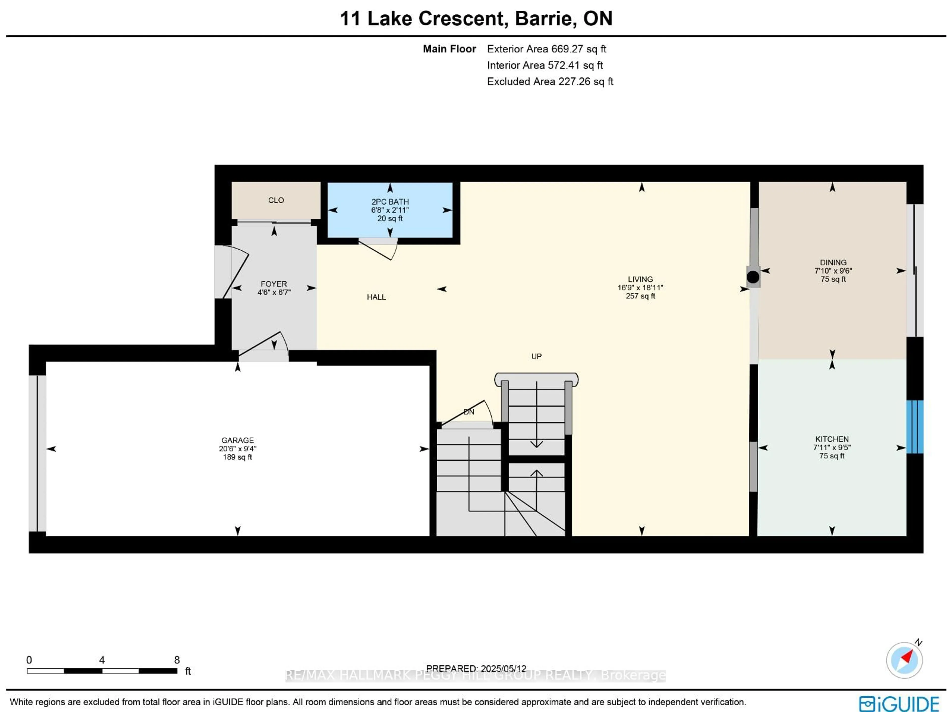 Floor plan for 11 Lake Cres, Barrie Ontario L4N 6A6