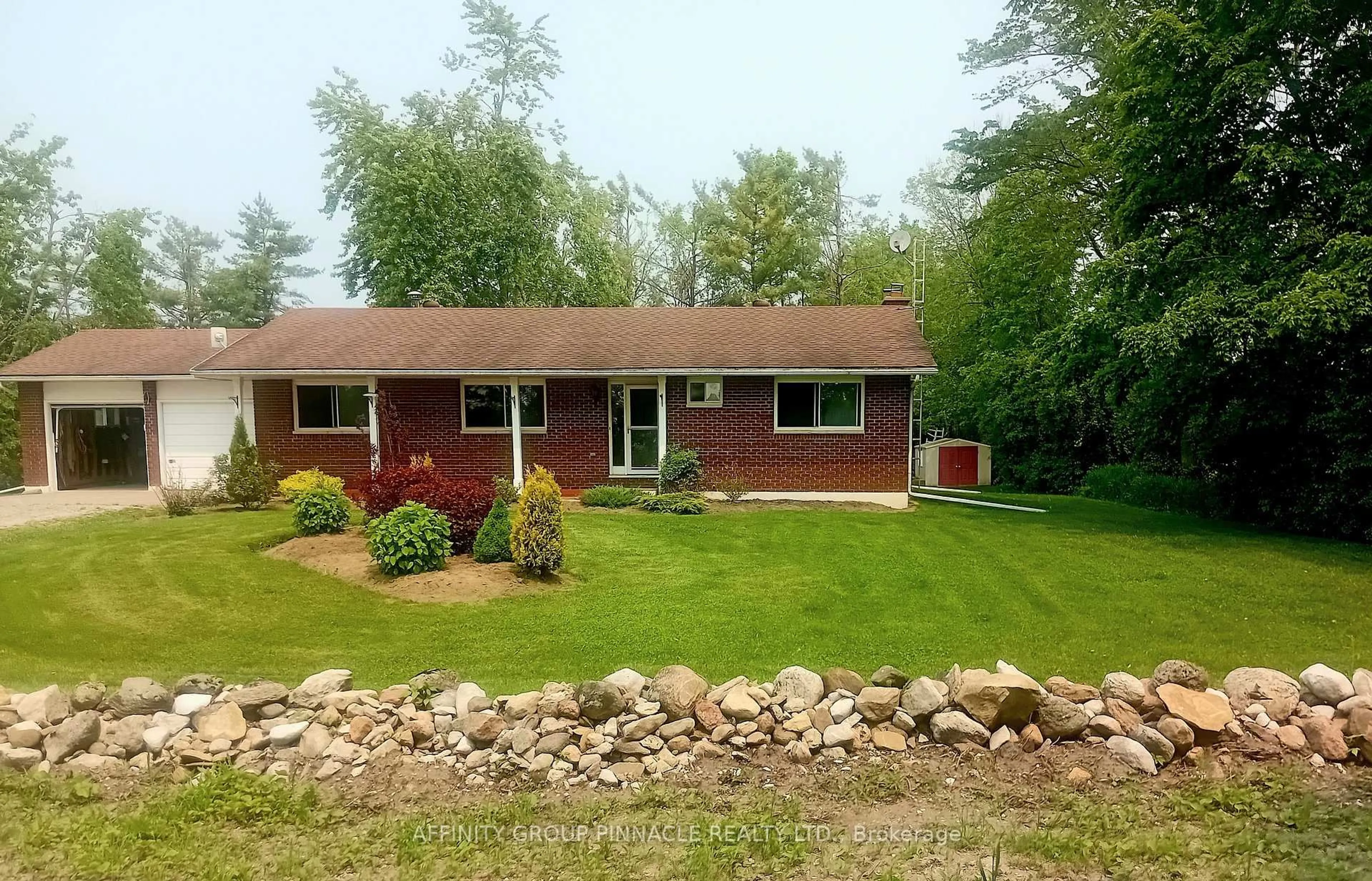 A pic from outside/outdoor area/front of a property/back of a property/a pic from drone, unknown for 3798 Mara Rama Boundary Rd, Ramara Ontario L3V 0P4
