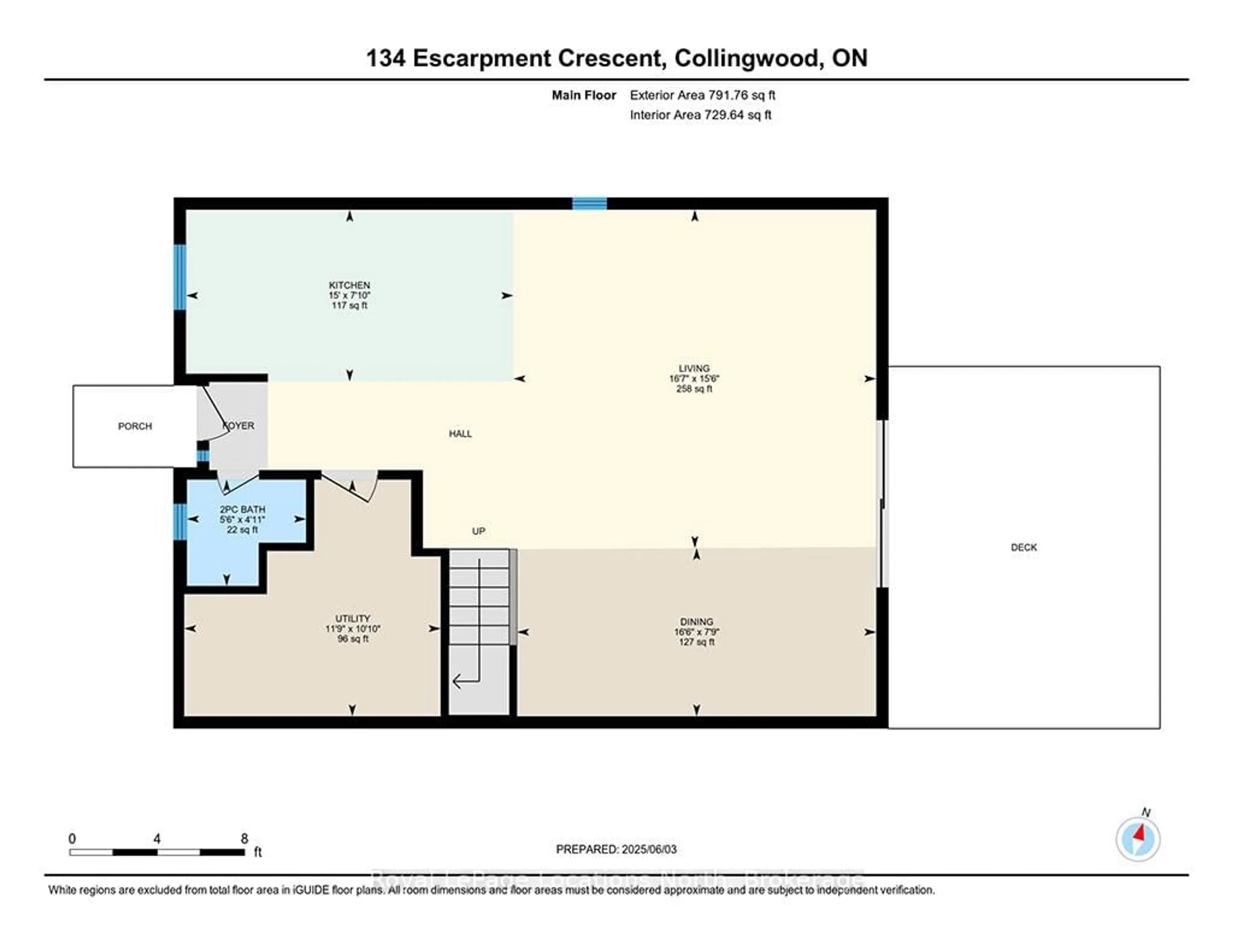 Floor plan for 134 Escarpment Cres, Collingwood Ontario L9Y 5B4