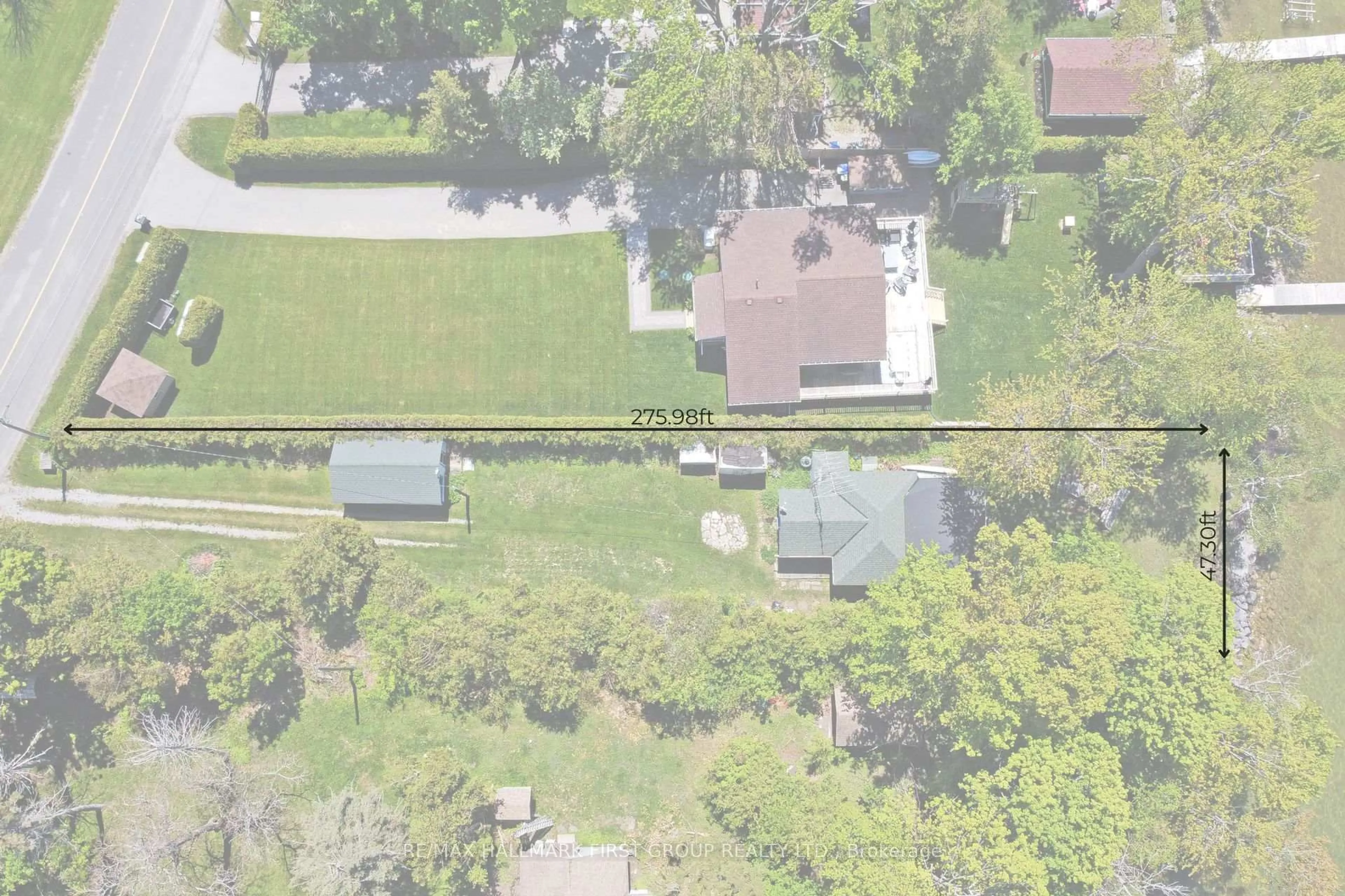 A pic from outside/outdoor area/front of a property/back of a property/a pic from drone, street for 2196 Lakeshore Dr, Ramara Ontario L0K 1B0
