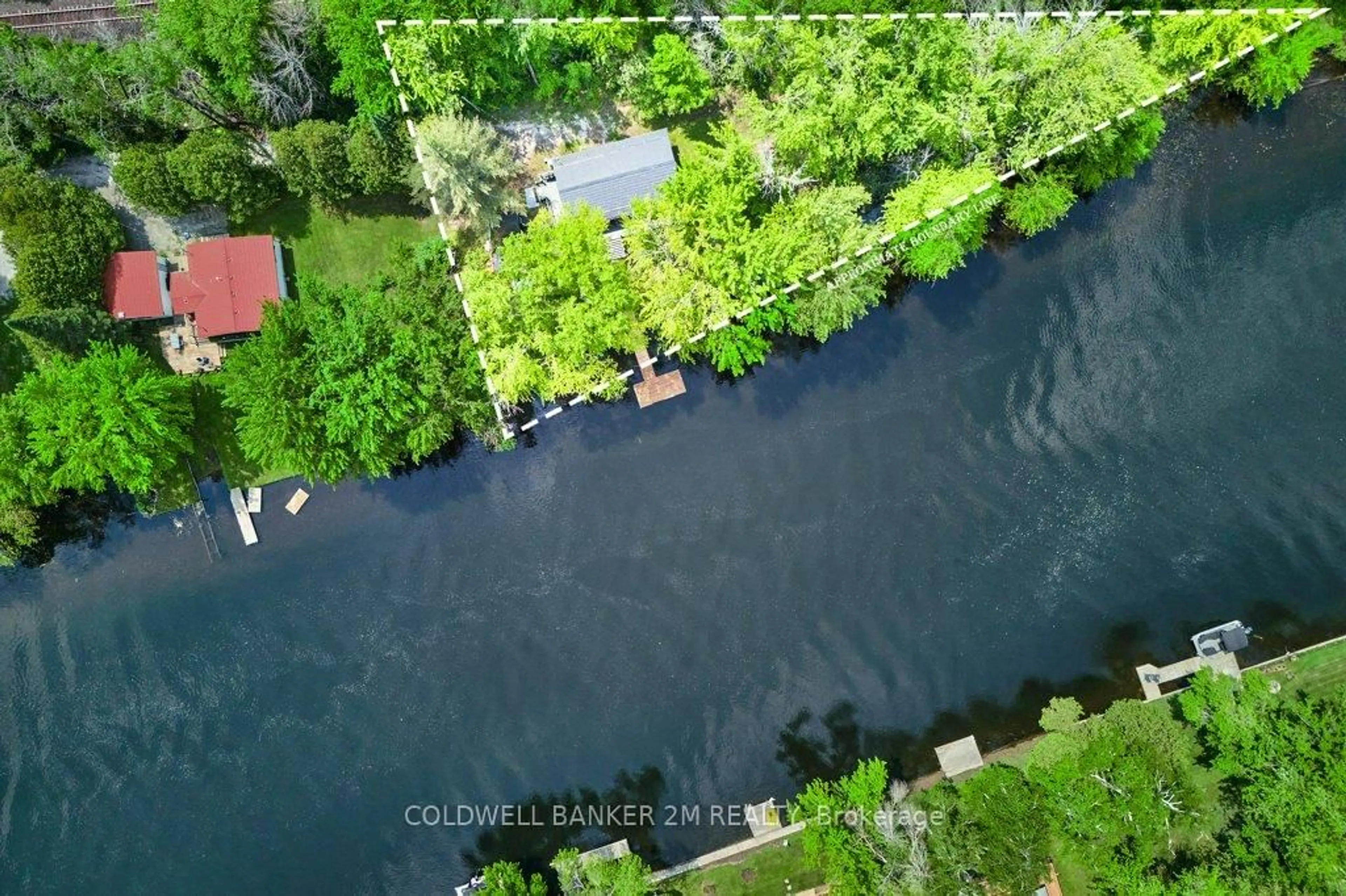 A pic from outside/outdoor area/front of a property/back of a property/a pic from drone, water/lake/river/ocean view for 3820 West Canal Rd, Severn Ontario P0E 1N0