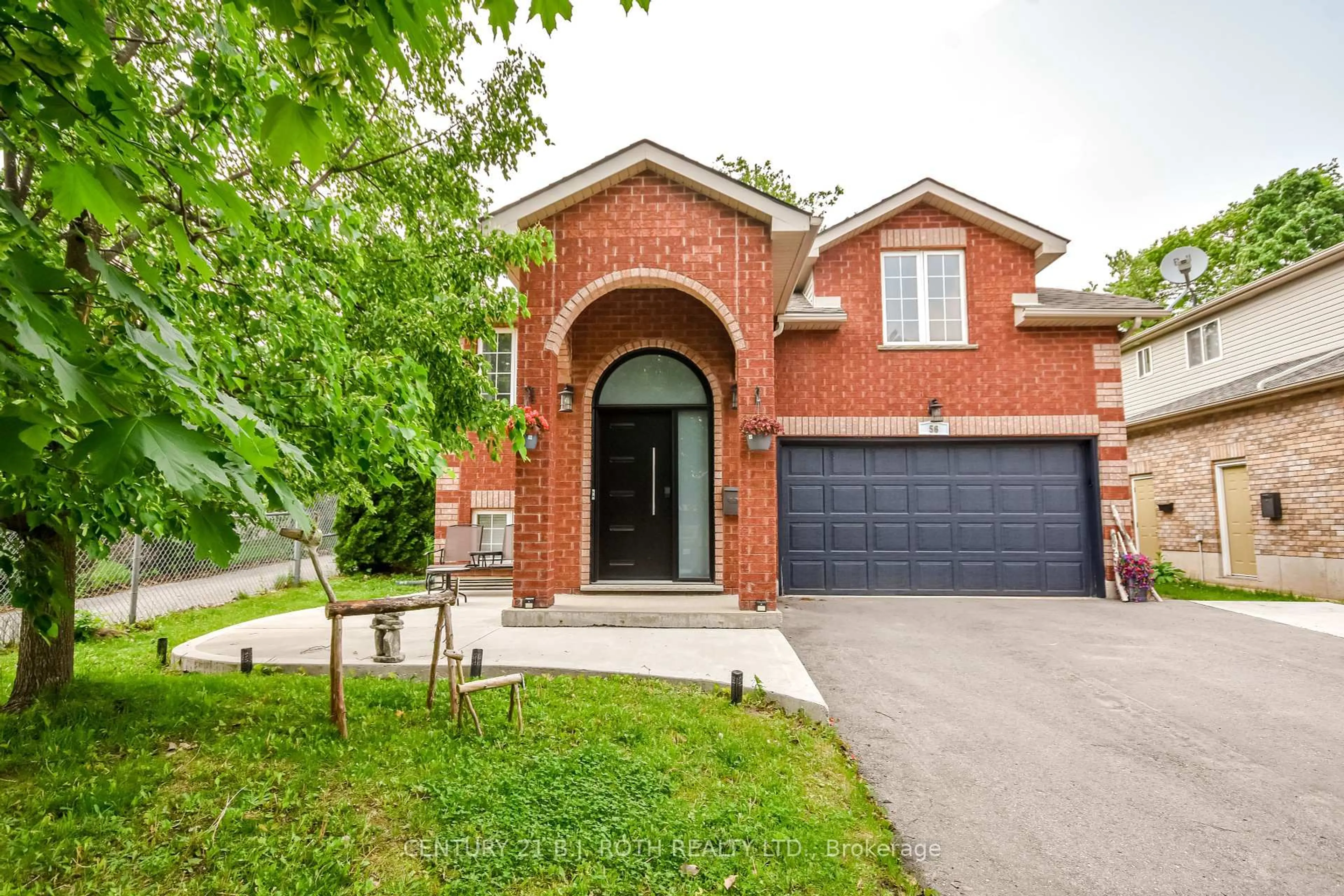 Home with brick exterior material, street for 56 Monique Cres, Barrie Ontario L4M 6Y4