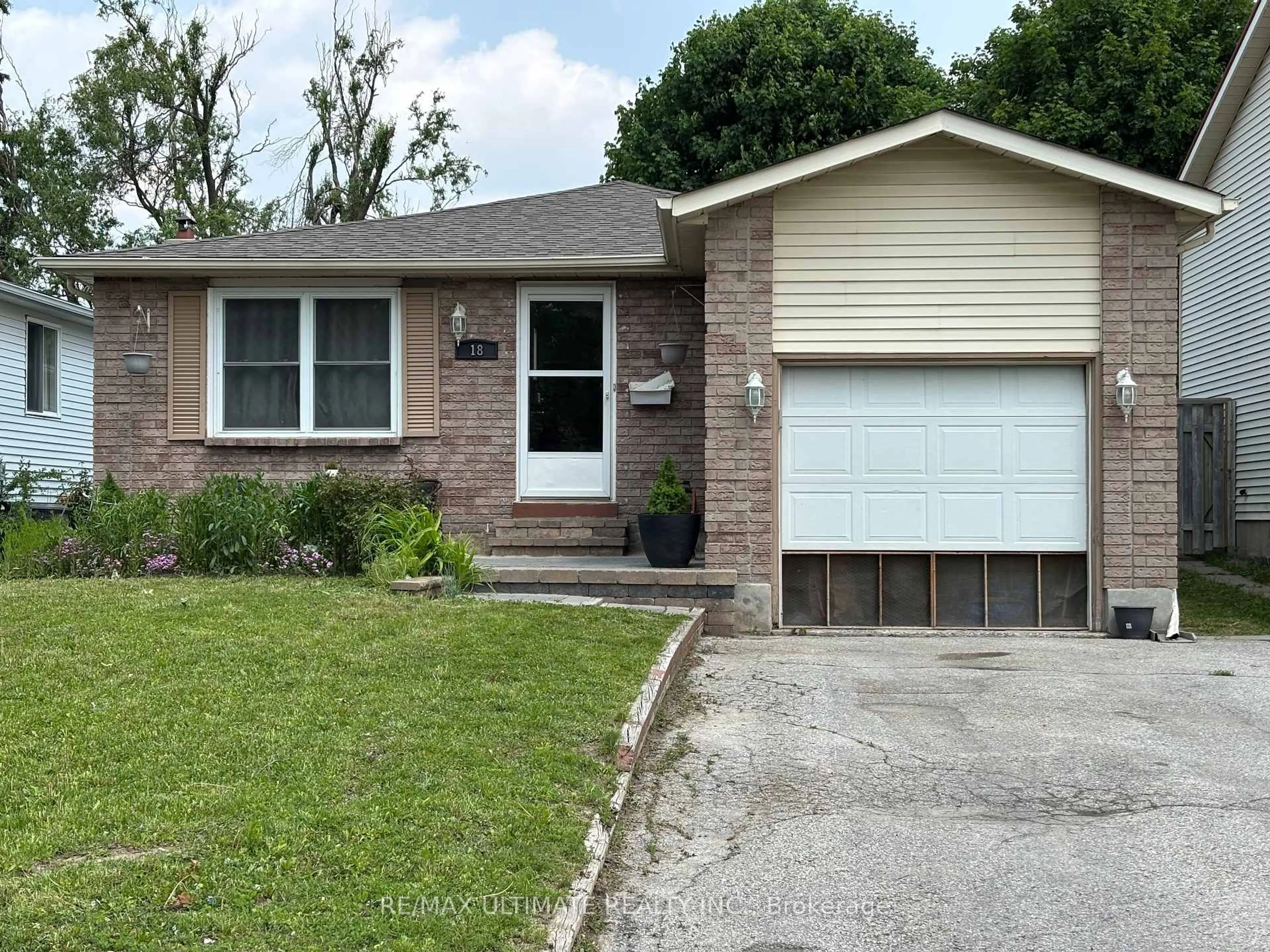 Home with brick exterior material, street for 18 Hickling Tr, Barrie Ontario L4M 5S3