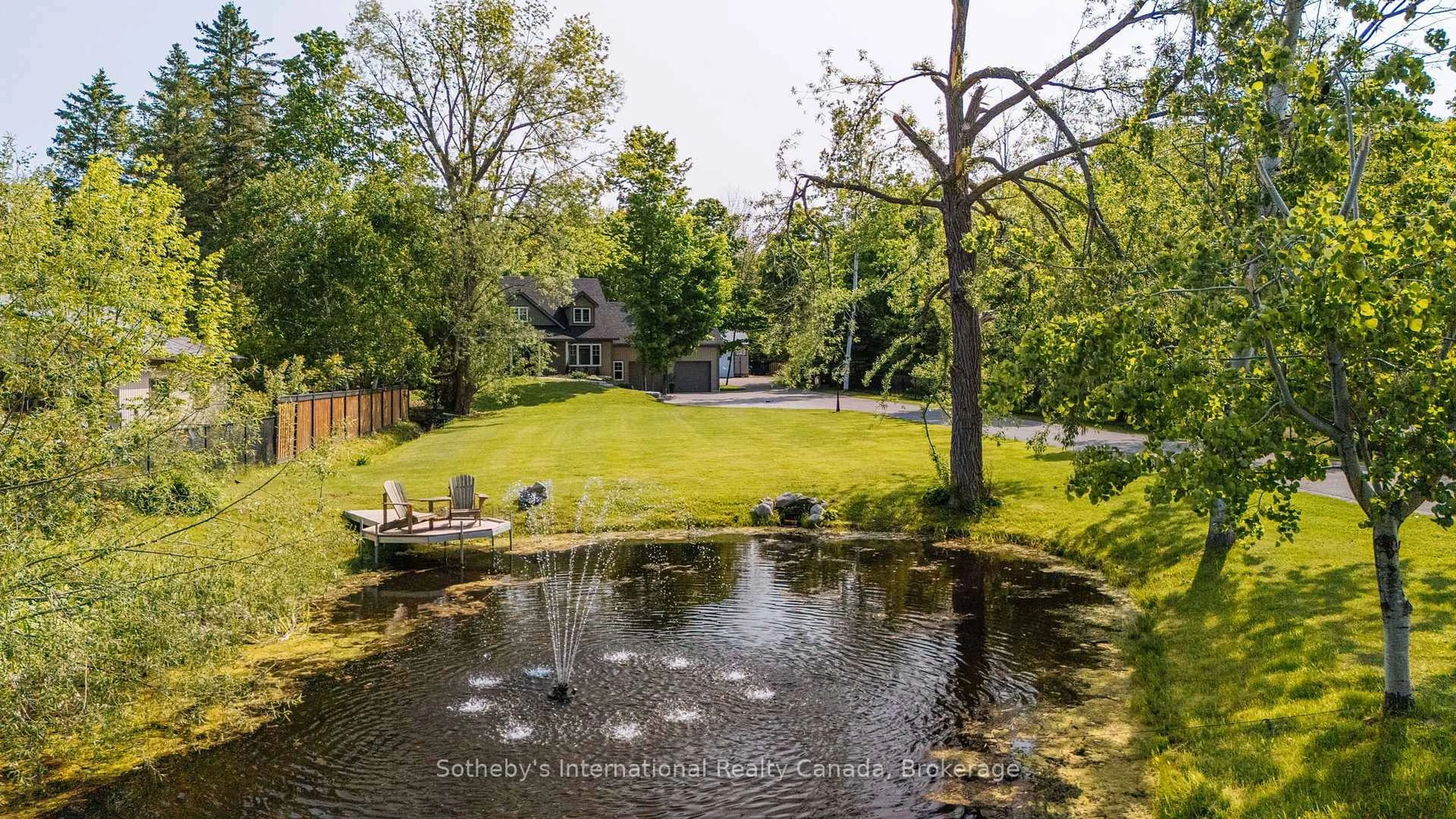A pic from outside/outdoor area/front of a property/back of a property/a pic from drone, water/lake/river/ocean view for 129 Bass Line, Oro-Medonte Ontario L3V 0J9