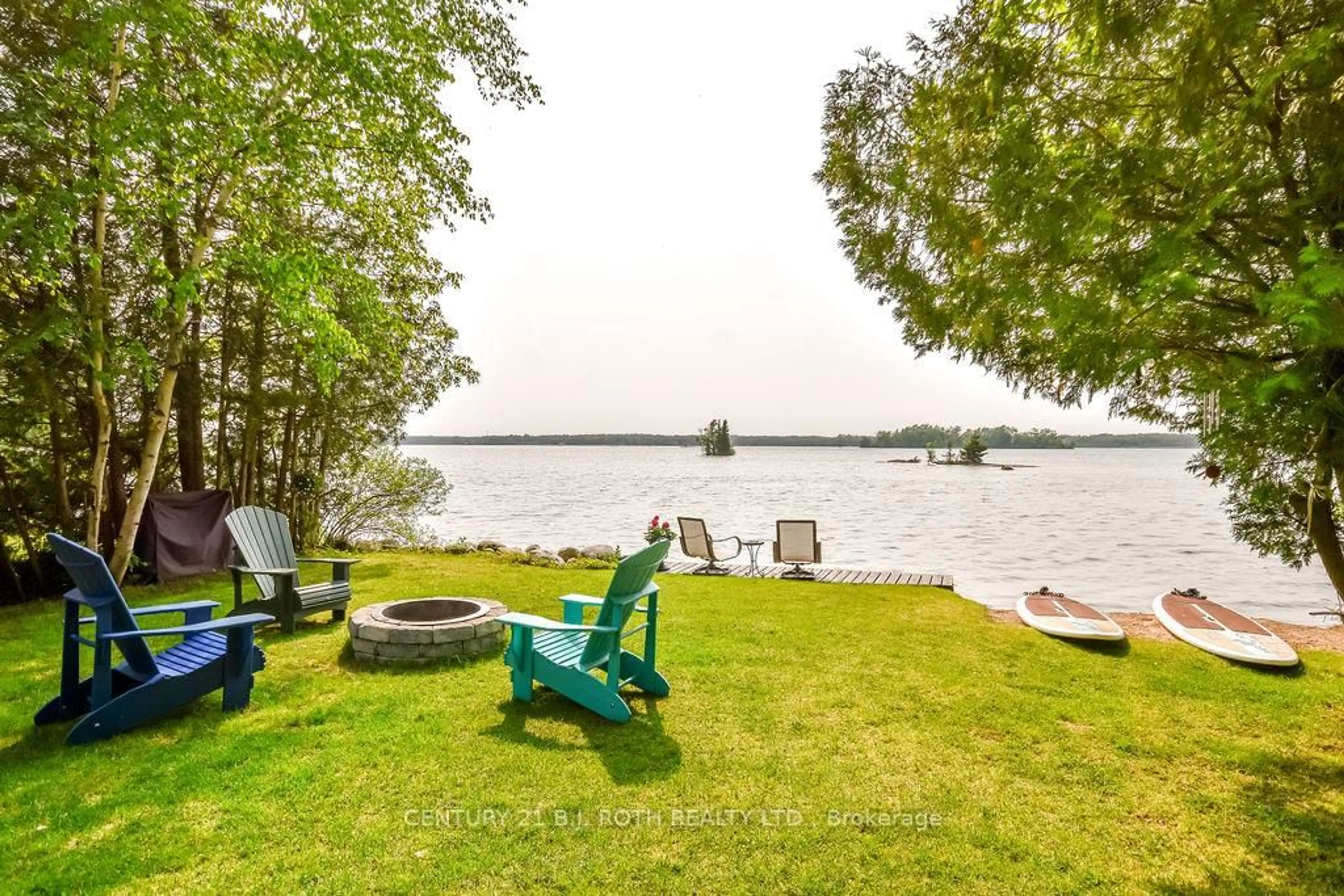 Patio, water/lake/river/ocean view for 7426 ISLAND VIEW St, Ramara Ontario L0K 2B0