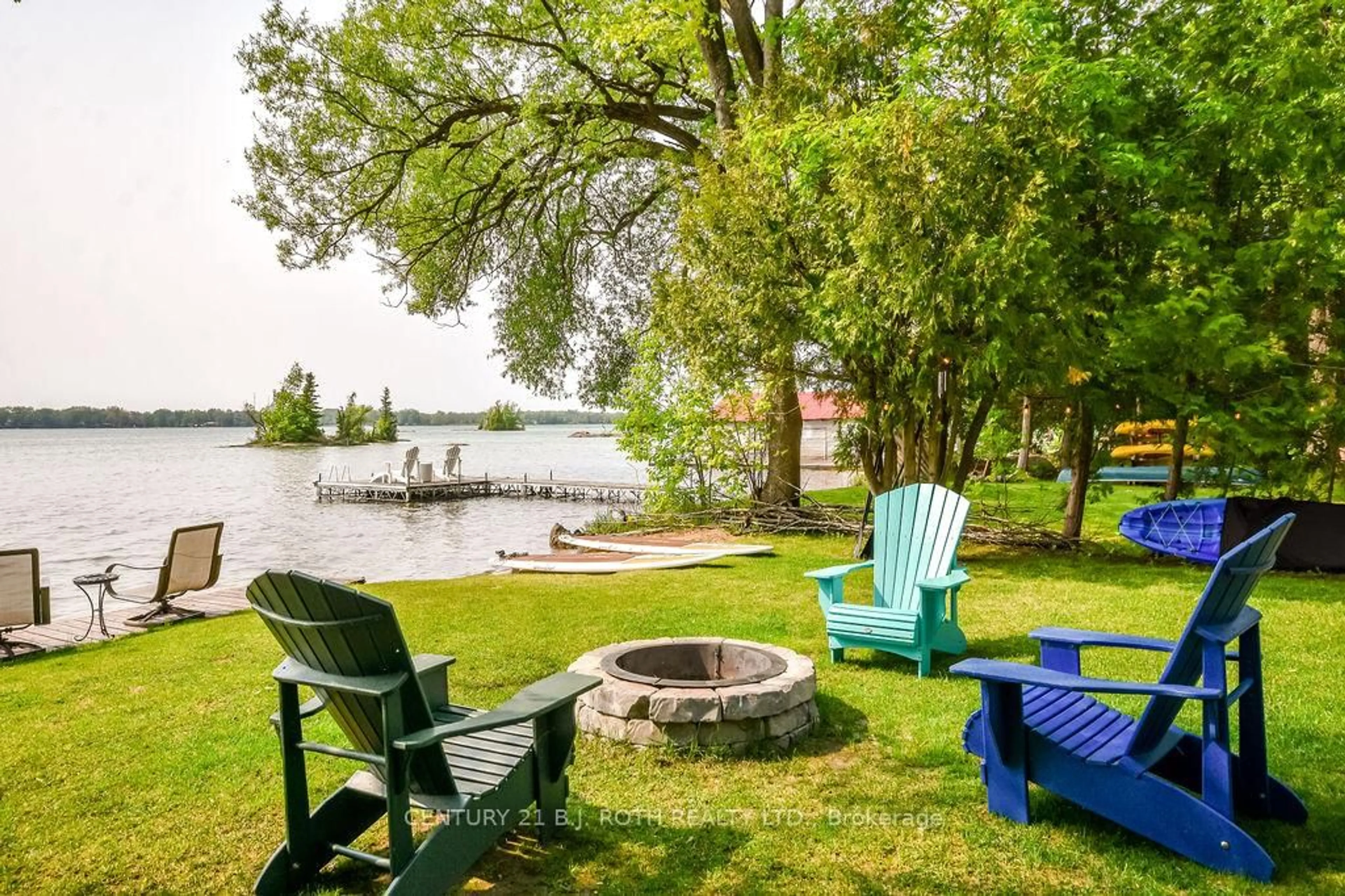 Patio, water/lake/river/ocean view for 7426 ISLAND VIEW St, Ramara Ontario L0K 2B0