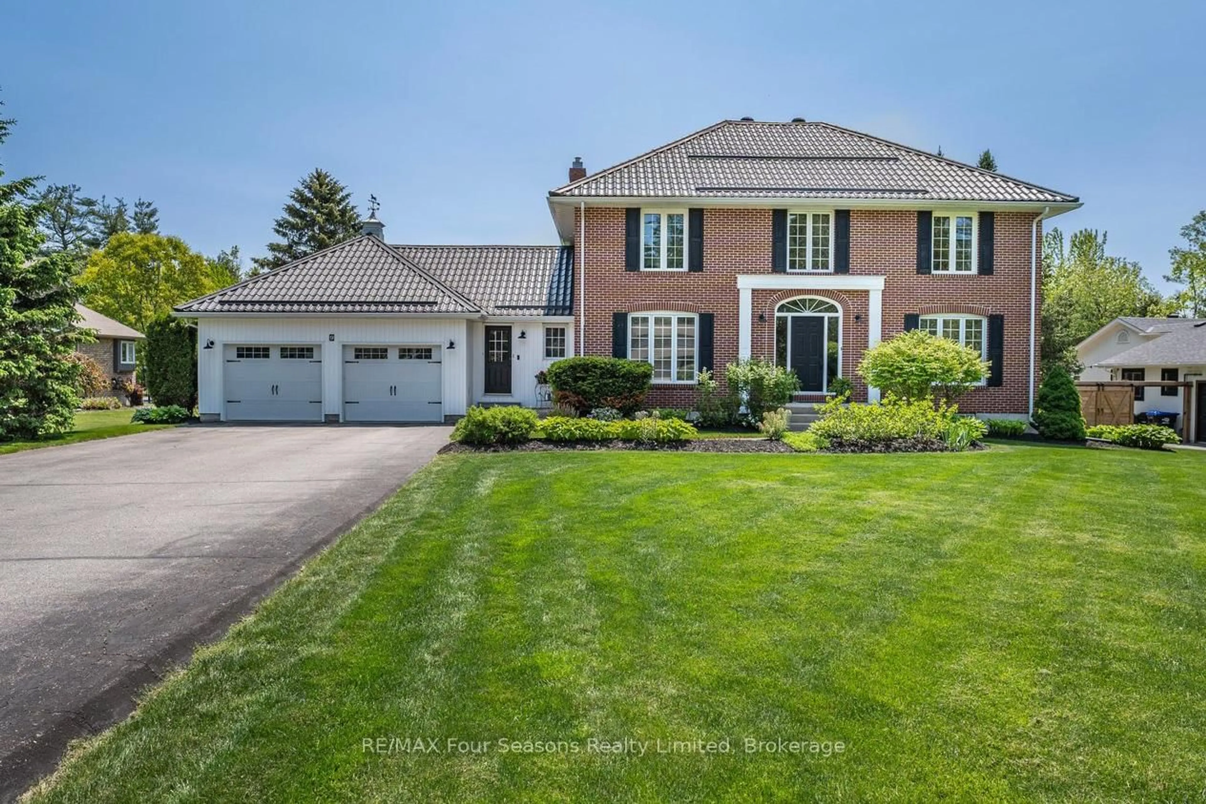 Home with brick exterior material, street for 9 Jodies Lane, Springwater Ontario L9X 0M4