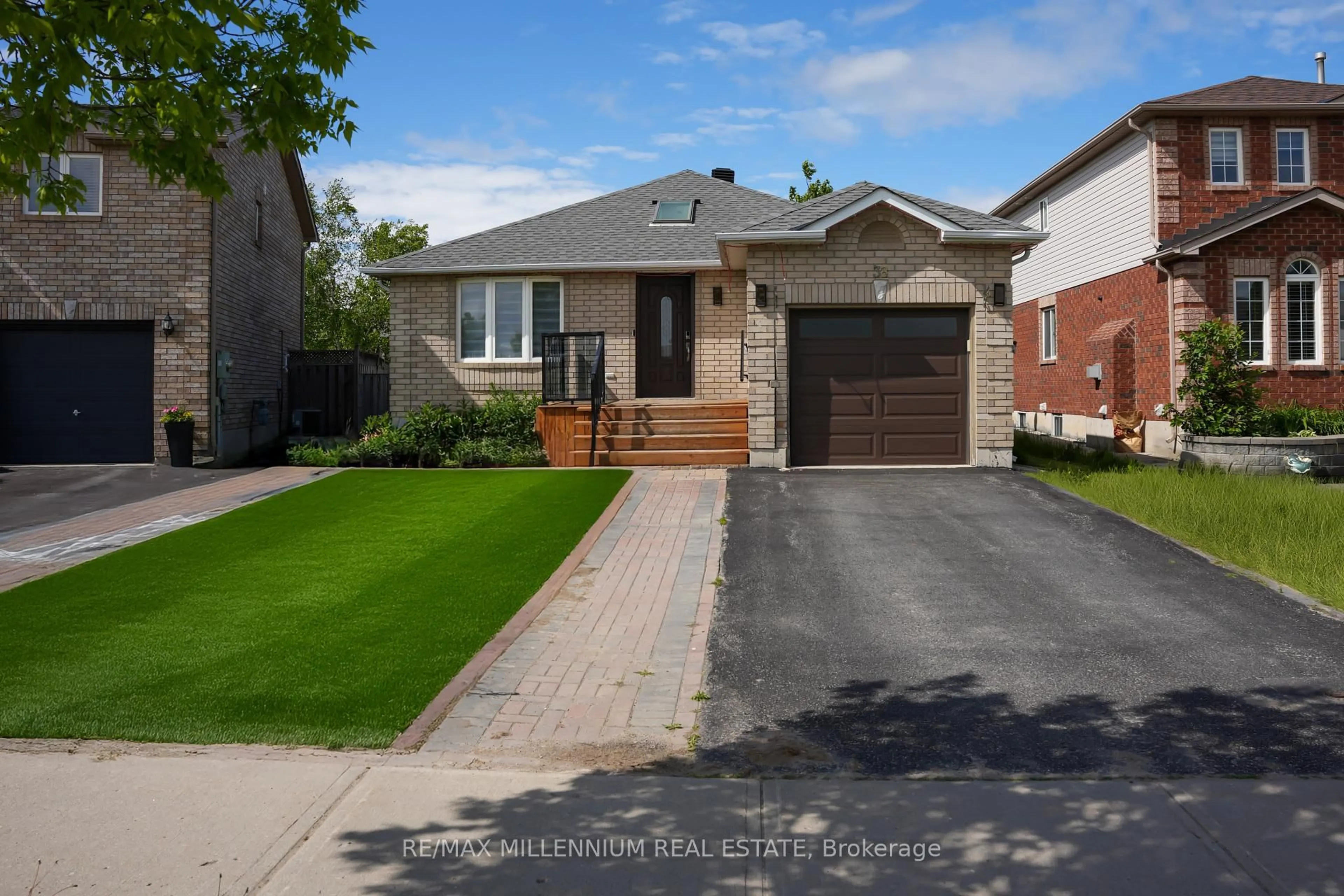Home with brick exterior material, street for 38 Ambler Bywy, Barrie Ontario L4M 7A5
