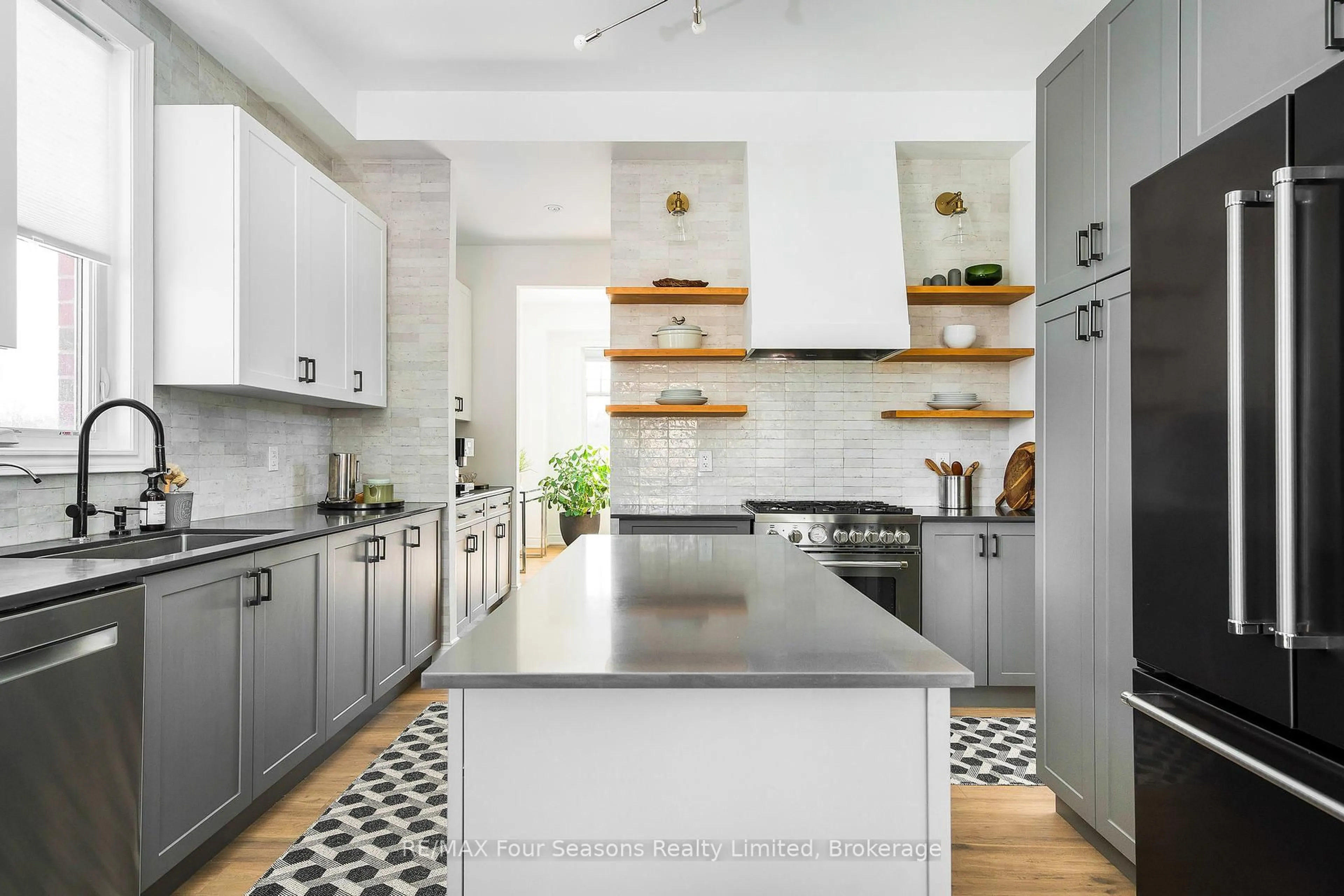 Contemporary kitchen, ceramic/tile floor for 46 Francis St, Clearview Ontario L0M 1G0