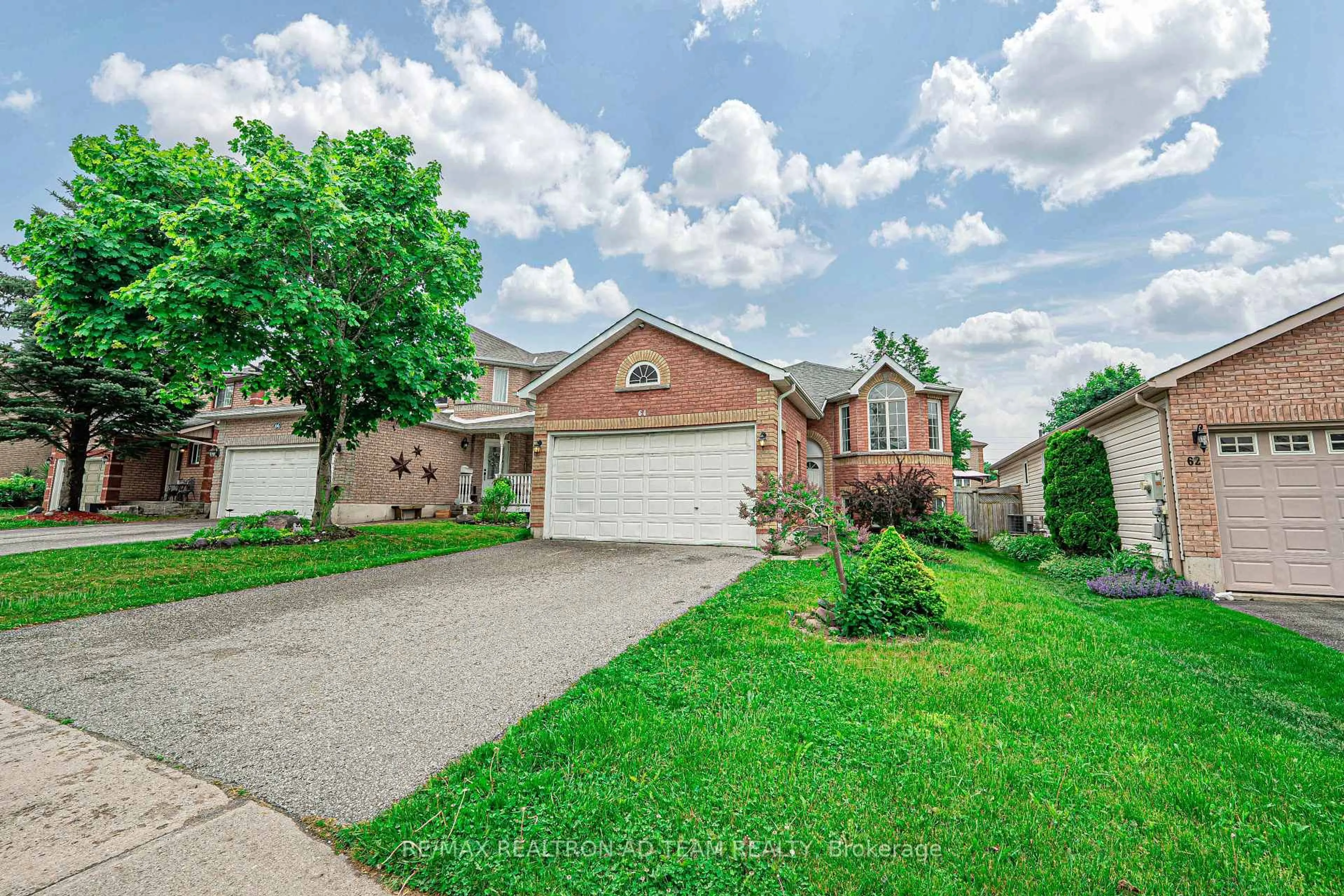 Home with brick exterior material, street for 64 Snowy Owl Cres, Barrie Ontario L4M 6P5