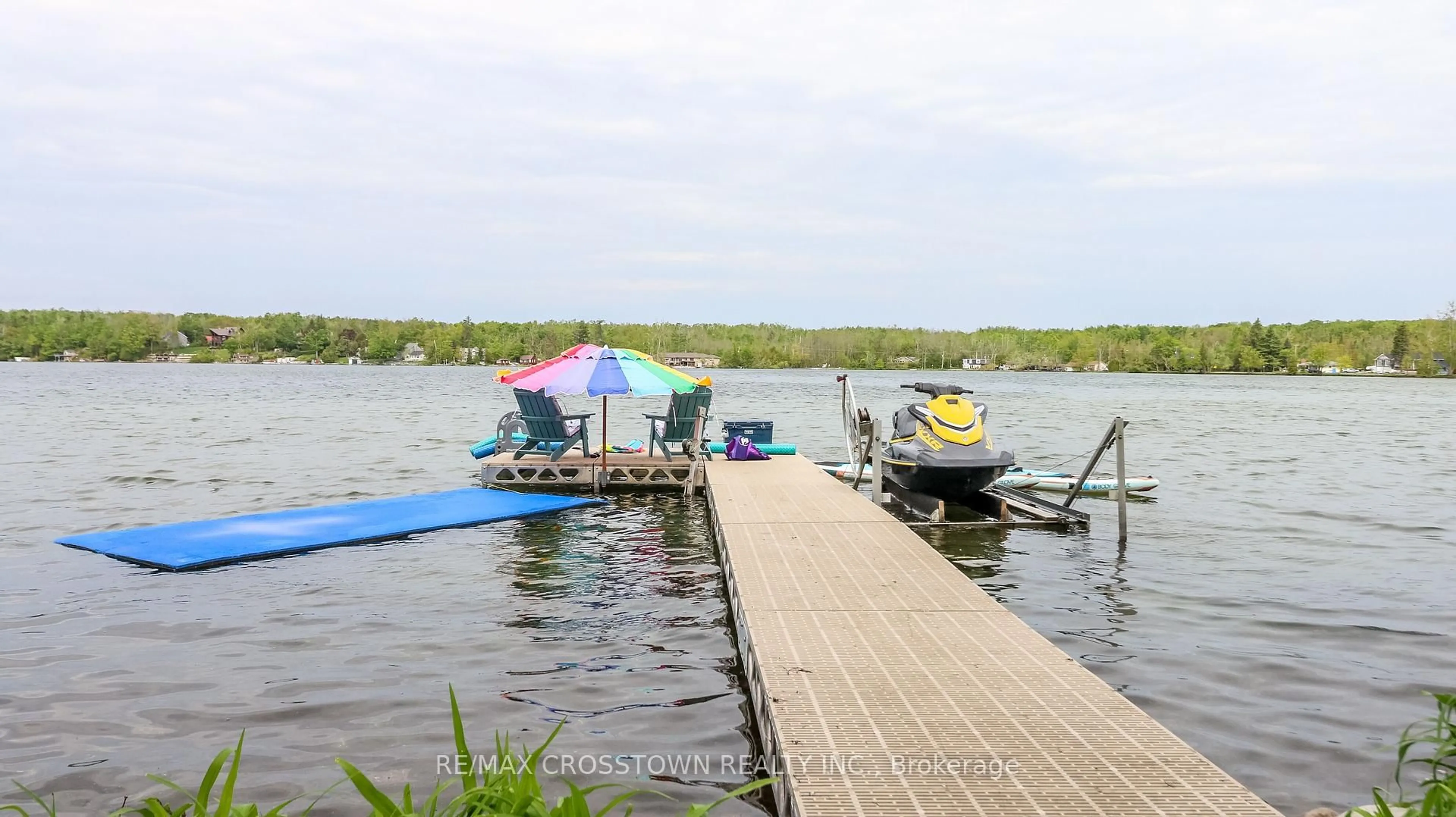 Patio, water/lake/river/ocean view for 241 Eight Mile Point Rd, Oro-Medonte Ontario L3V 6H1